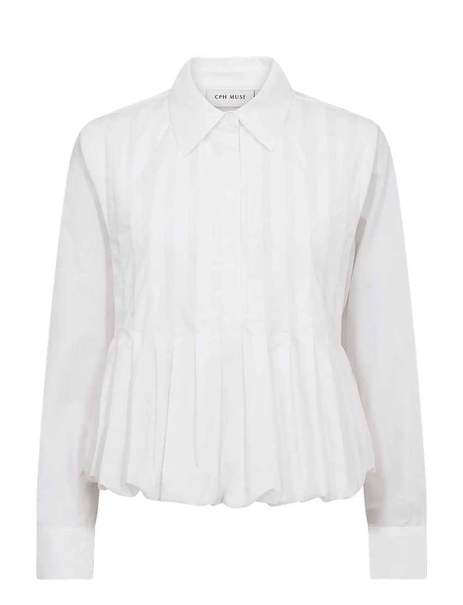 Copenhagen Muse - CMPLEAT-SHIRT - långärmade skjortor - bright white - 1