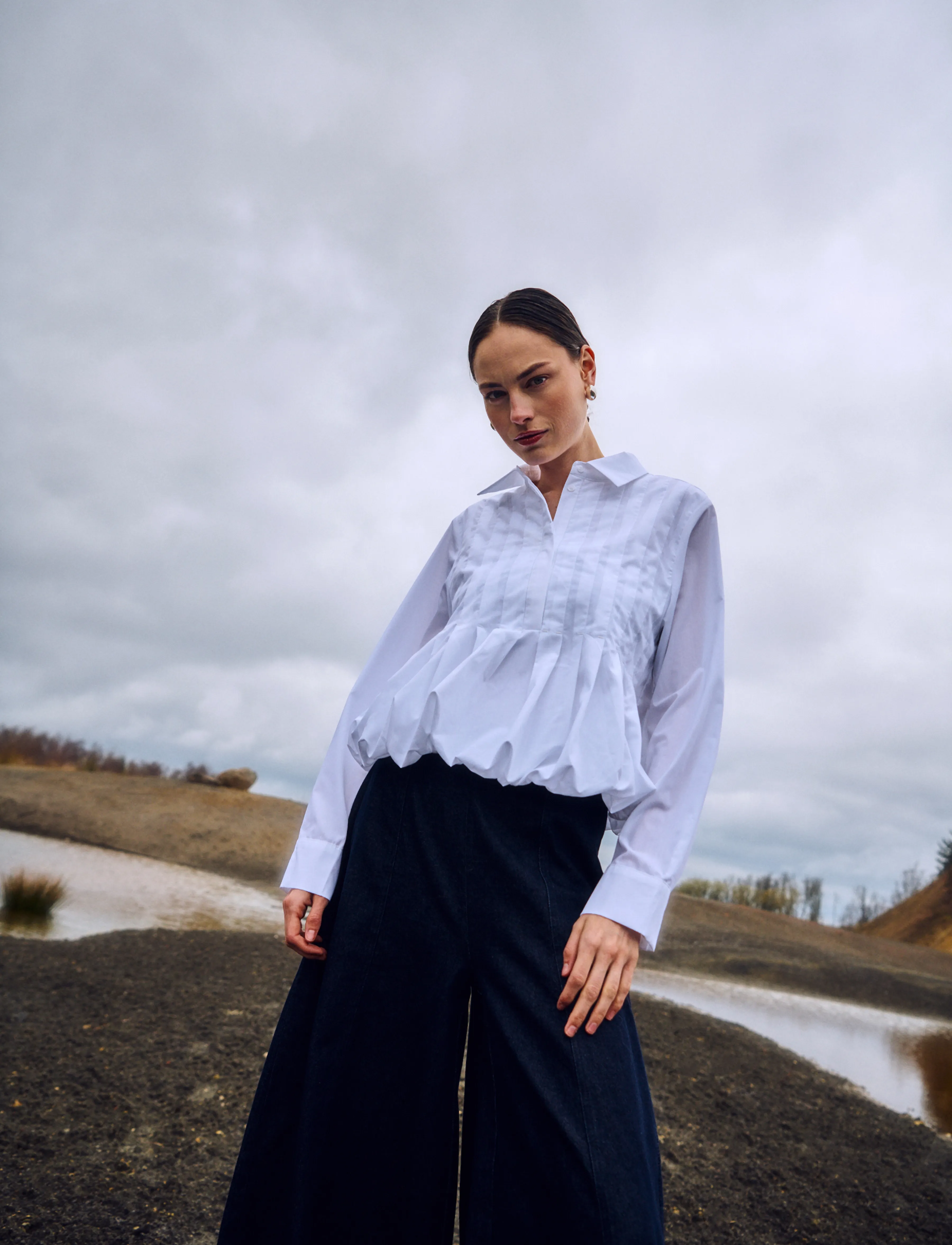 Copenhagen Muse - CMPLEAT-SHIRT - långärmade skjortor - bright white - 0