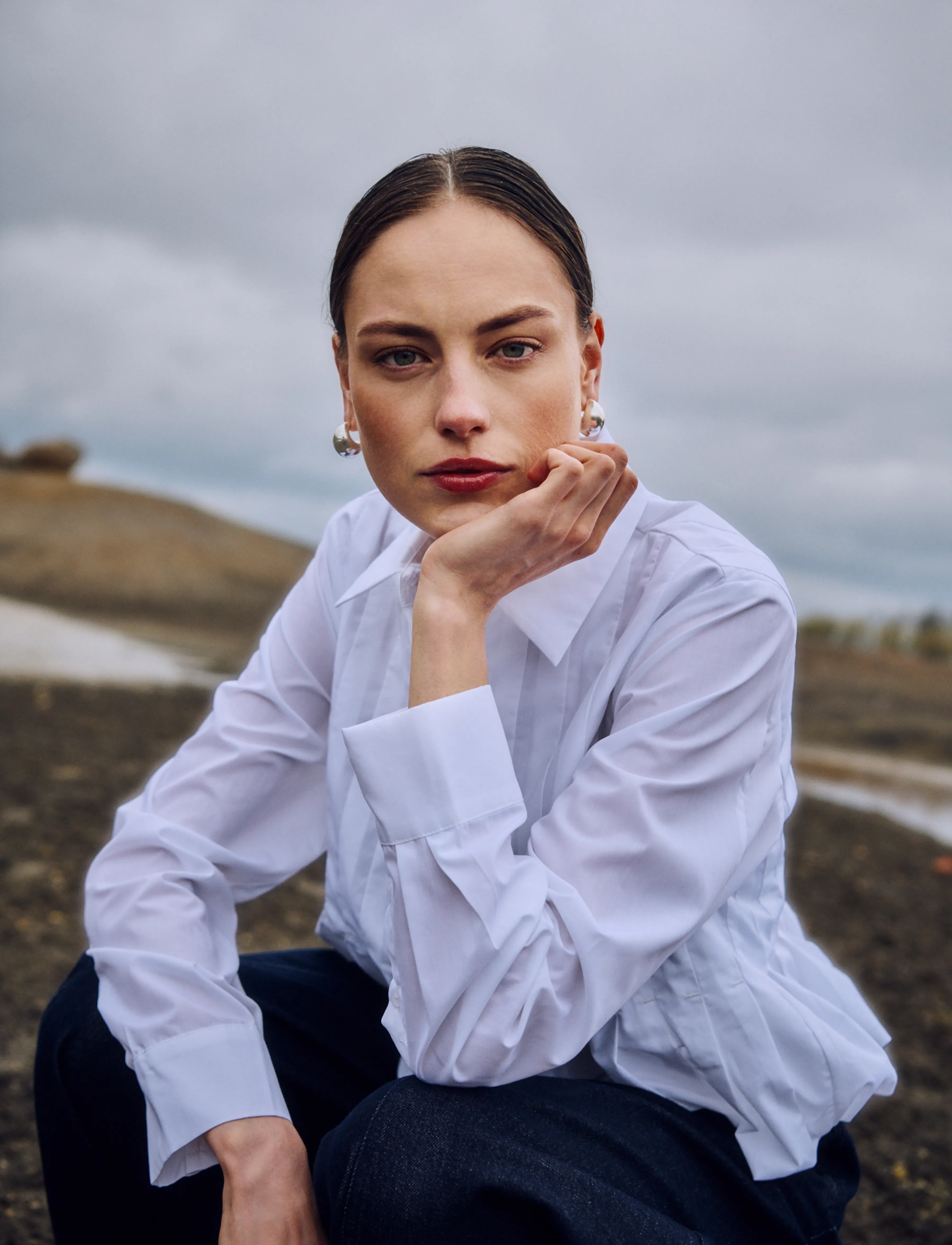 Copenhagen Muse - CMPLEAT-SHIRT - långärmade skjortor - bright white - 3