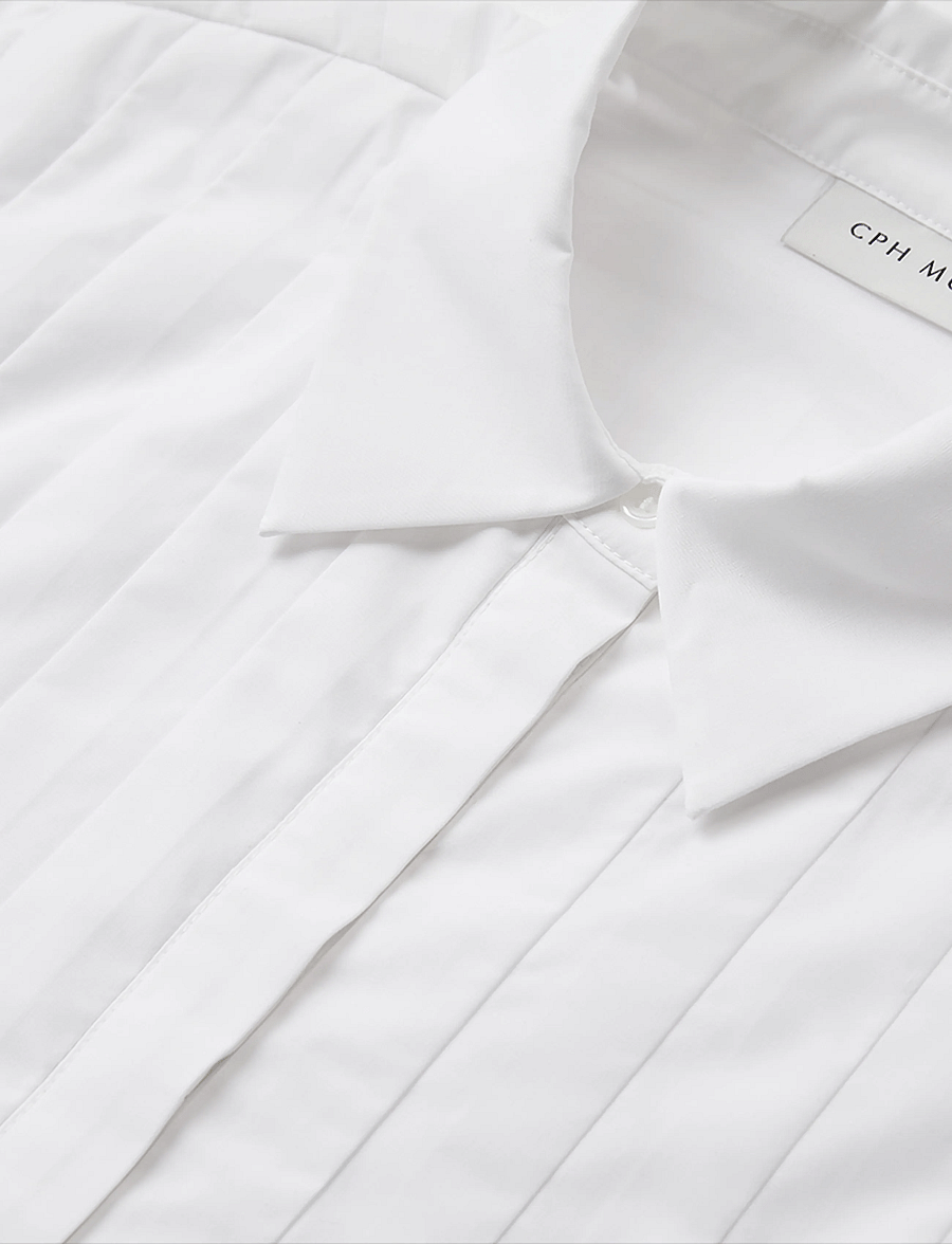 Copenhagen Muse - CMPLEAT-SHIRT - långärmade skjortor - bright white - 4