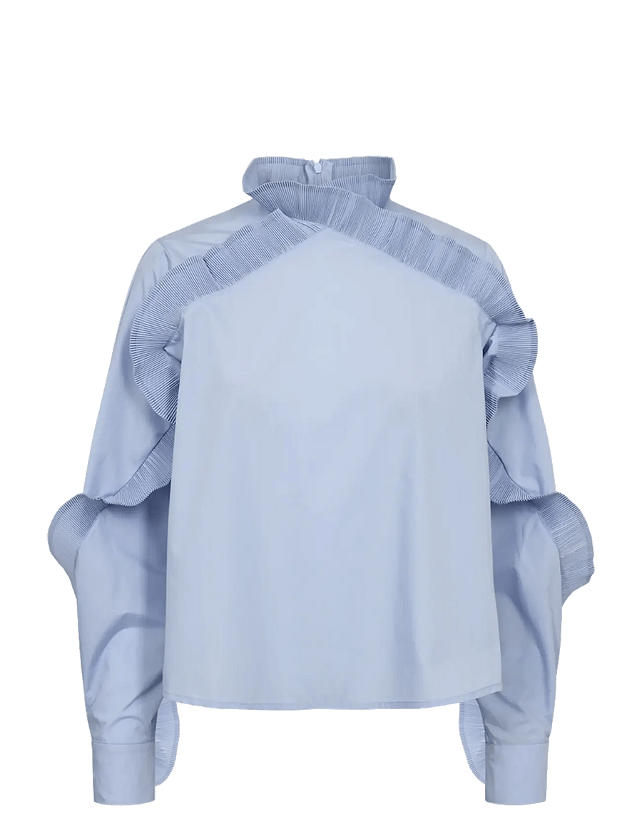 Copenhagen Muse - CMPLEAT-BLOUSE - långärmade blusar - brunnera blue - 0