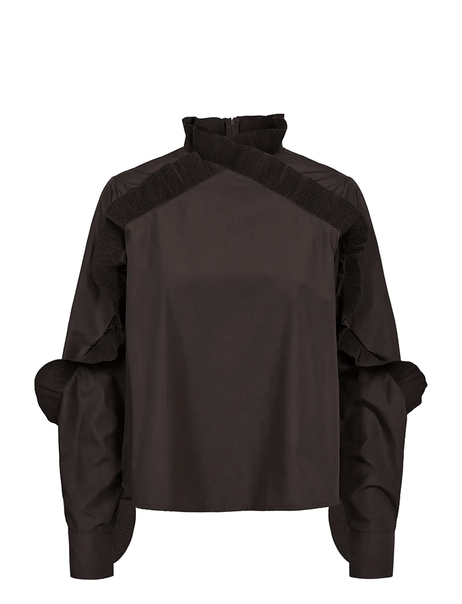 Copenhagen Muse - CMPLEAT-BLOUSE - långärmade blusar - mulch - 0
