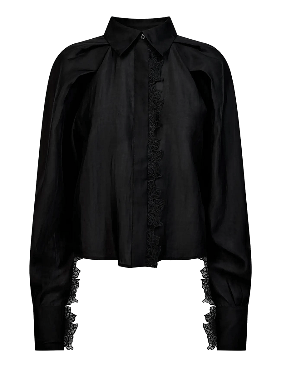 Copenhagen Muse - CMMOLLY-SHIRT - langärmlige hemden - black - 0