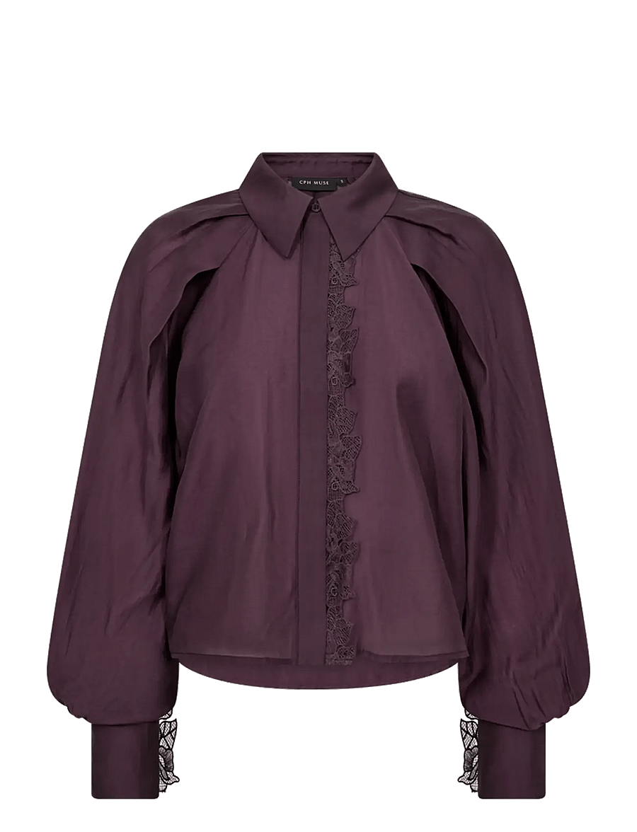 Copenhagen Muse - CMMOLLY-SHIRT - långärmade skjortor - plum perfect 19-3316 - 1