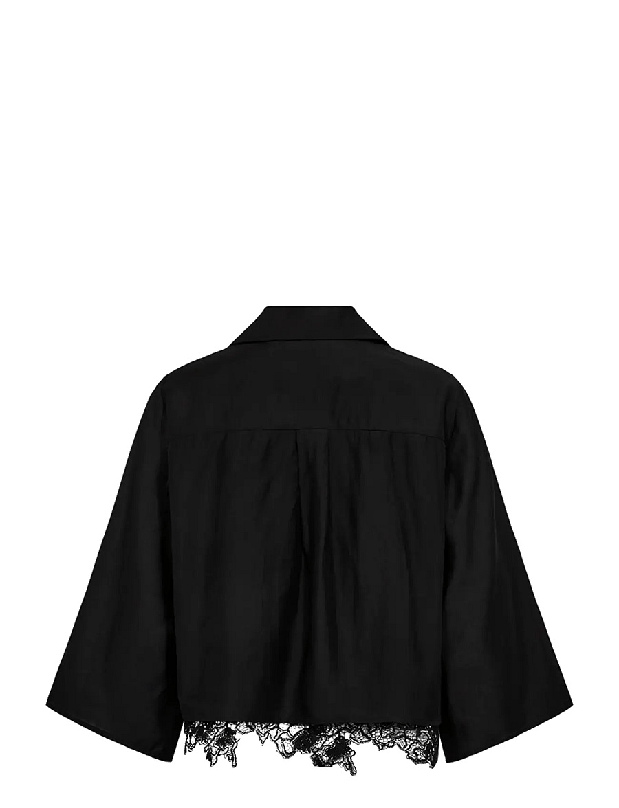 Copenhagen Muse - CMMOLLY-SHIRT - blusen mit dreiviertelärmel - black - 1