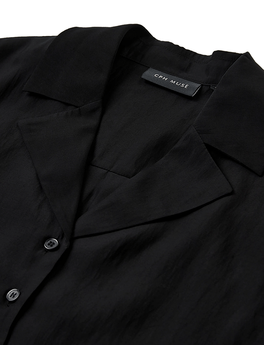 Copenhagen Muse - CMMOLLY-SHIRT - blusen mit dreiviertelärmel - black - 2
