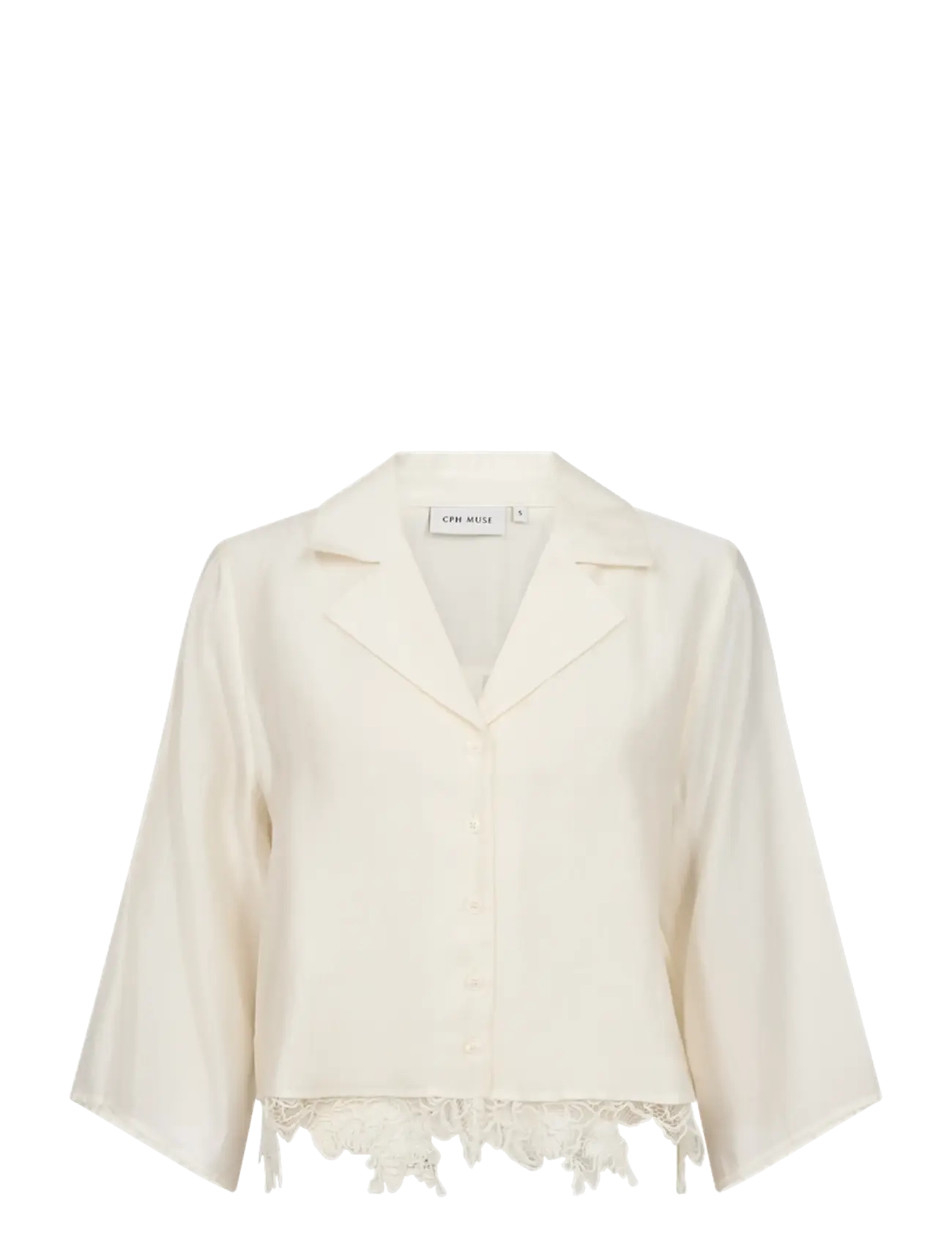 Copenhagen Muse CMMOLLY-SHIRT - Kleidung - JET STREAM / cream