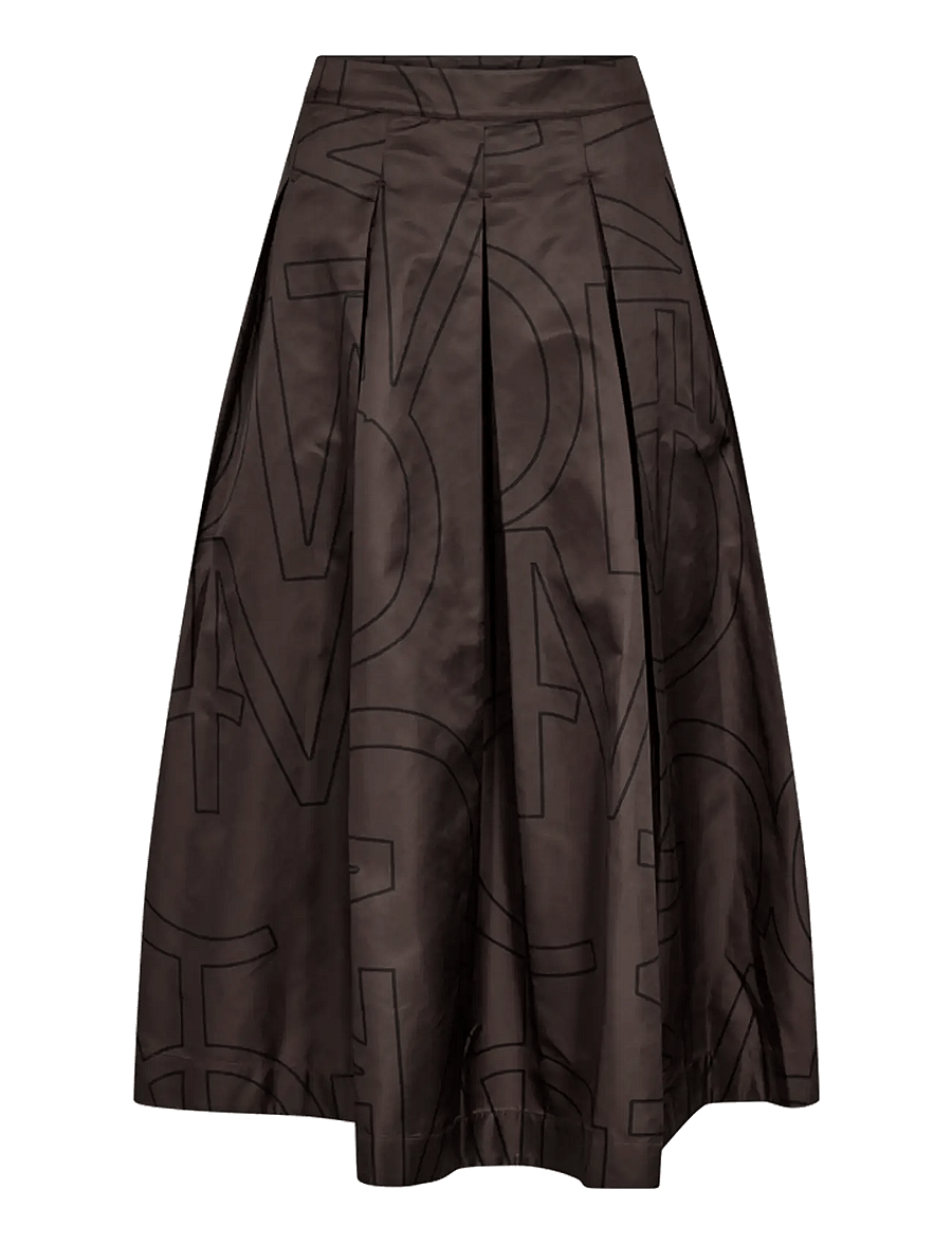 Copenhagen Muse - CMSIMI-SKIRT - faltenröcke - mulch w. black - 0