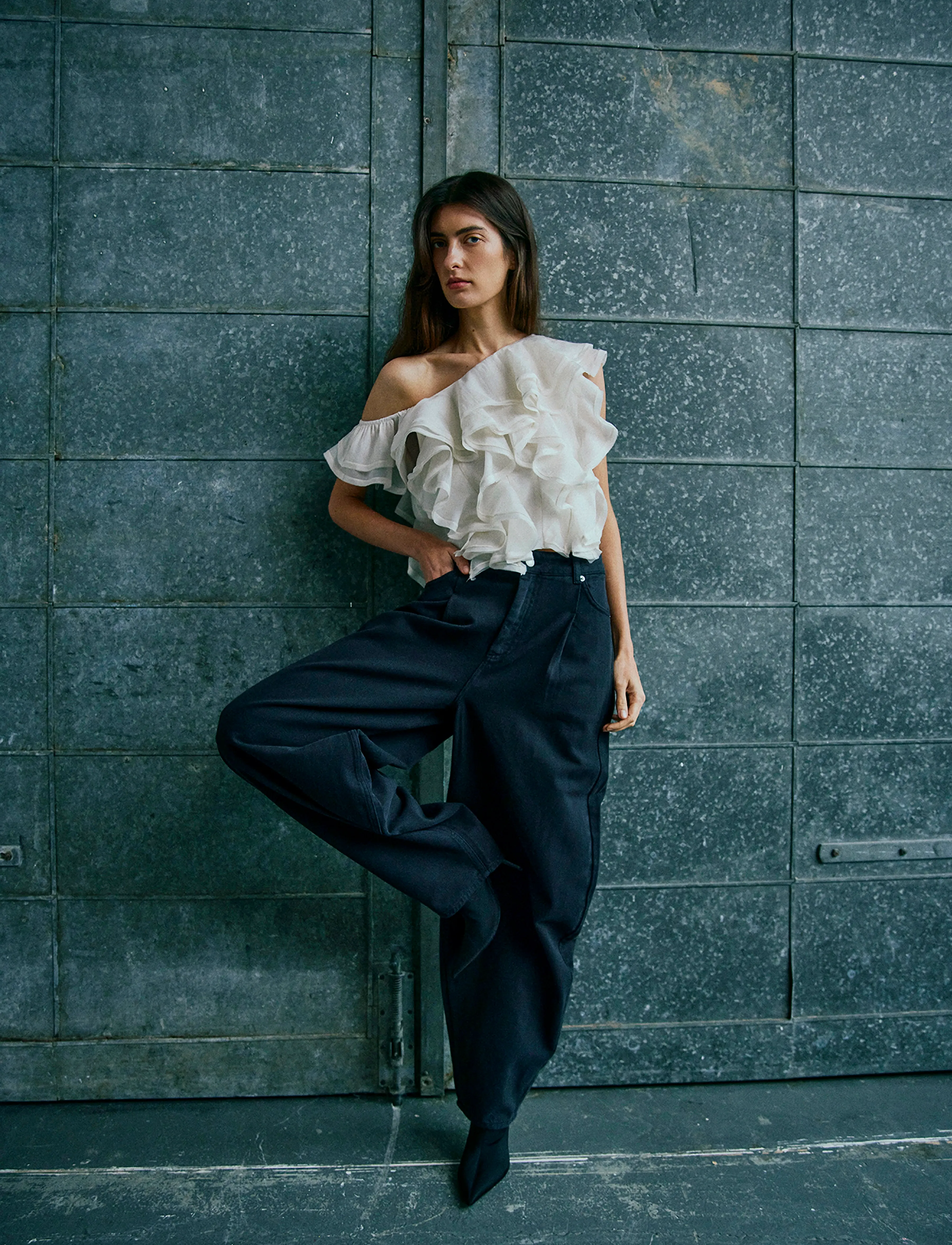 Copenhagen Muse - CMANNAIS-PANTS - barrel jeans - dark blue denim - 4