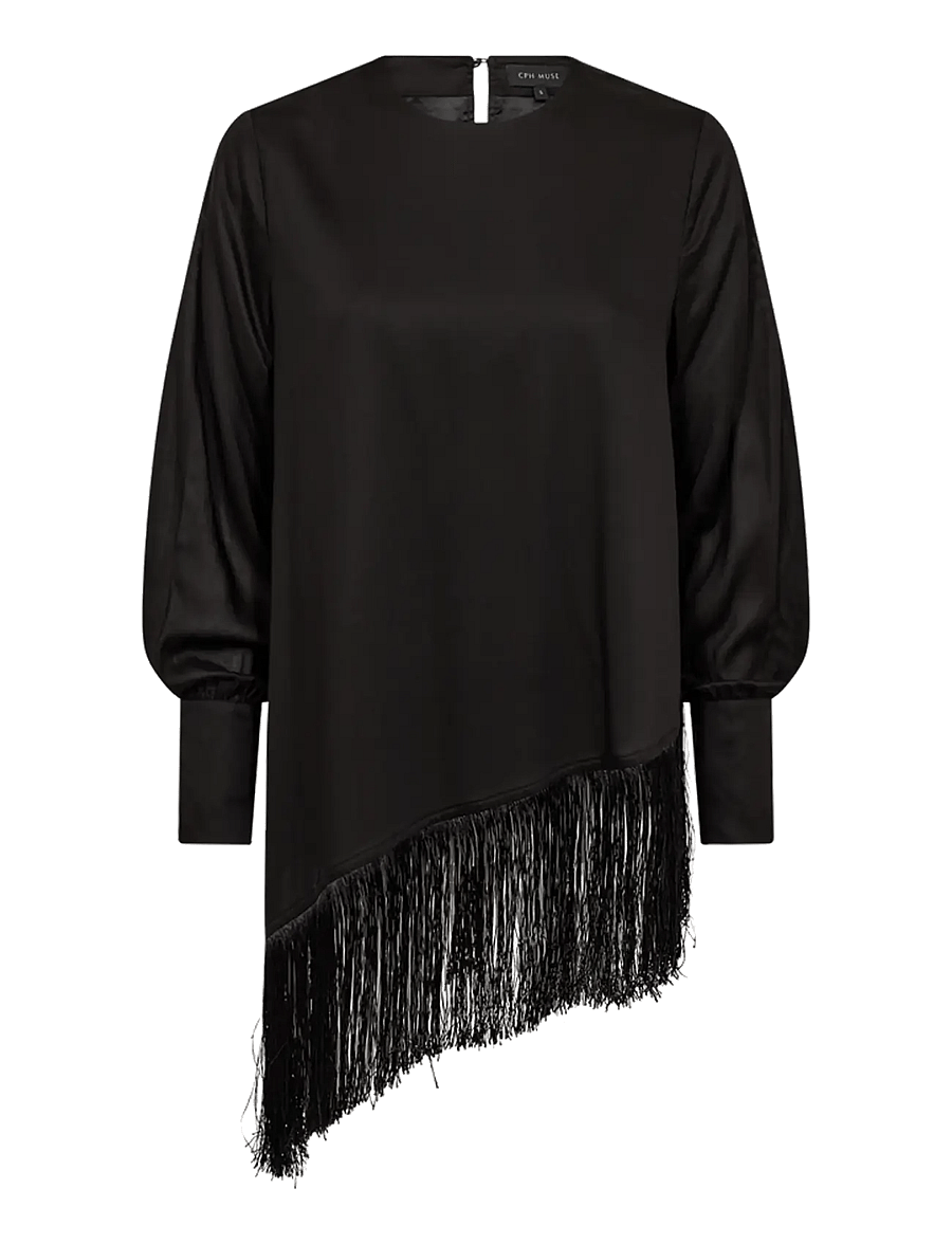 Copenhagen Muse - CMNELLY-BLOUSE - långärmade blusar - black - 1