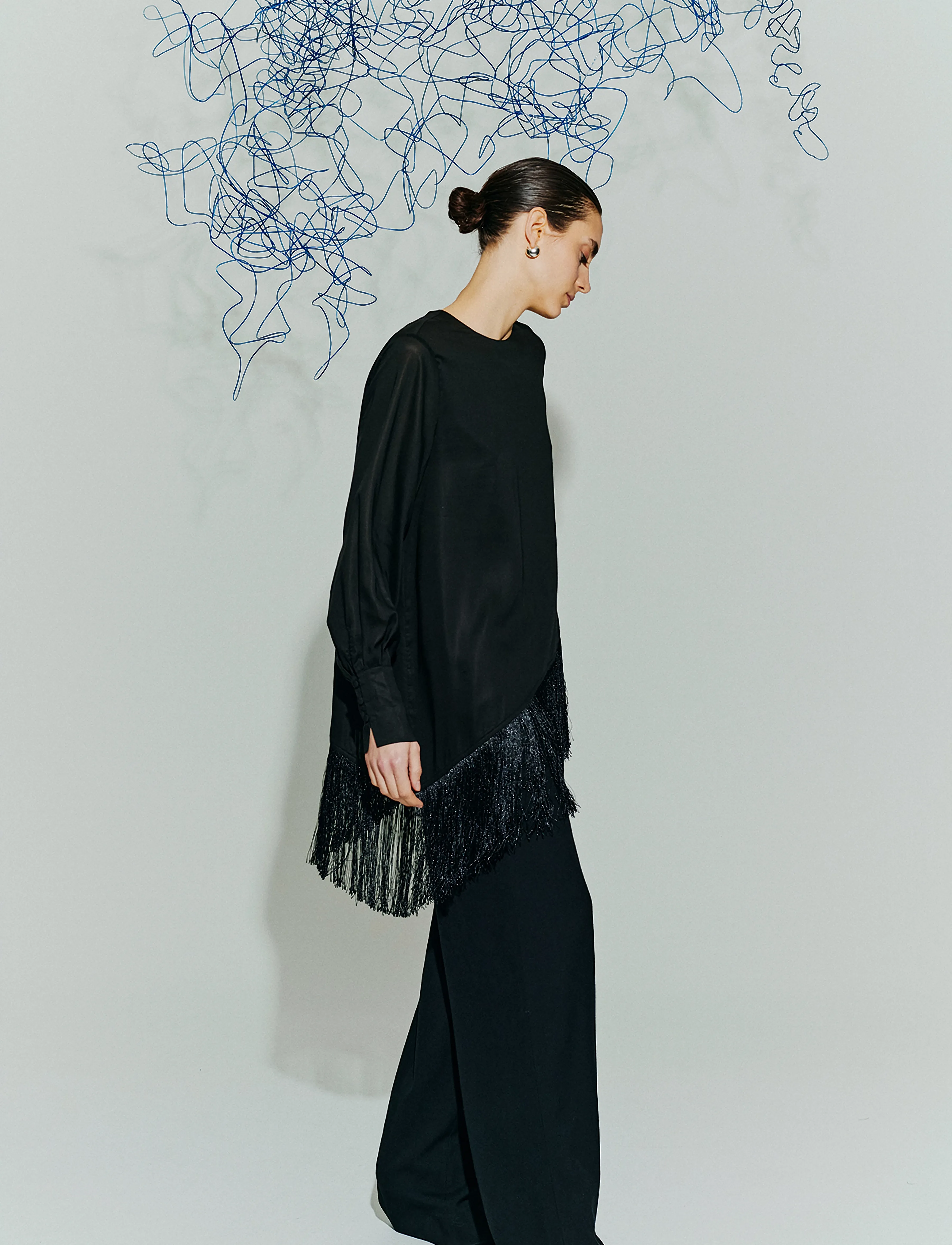 Copenhagen Muse - CMNELLY-BLOUSE - long sleeved blouses - black - 3