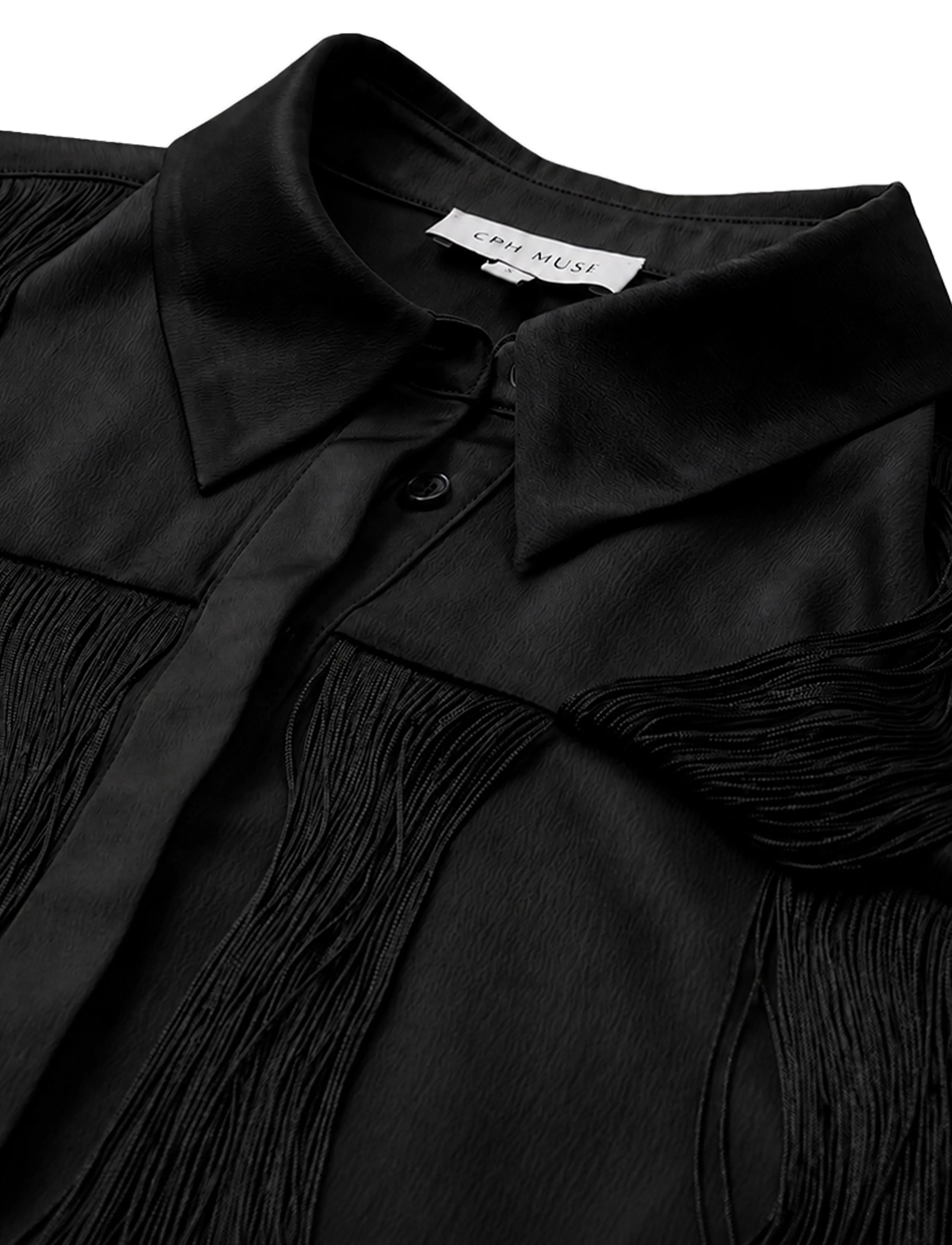 Copenhagen Muse - CMSWAY-SHIRT - langärmlige hemden - black - 2