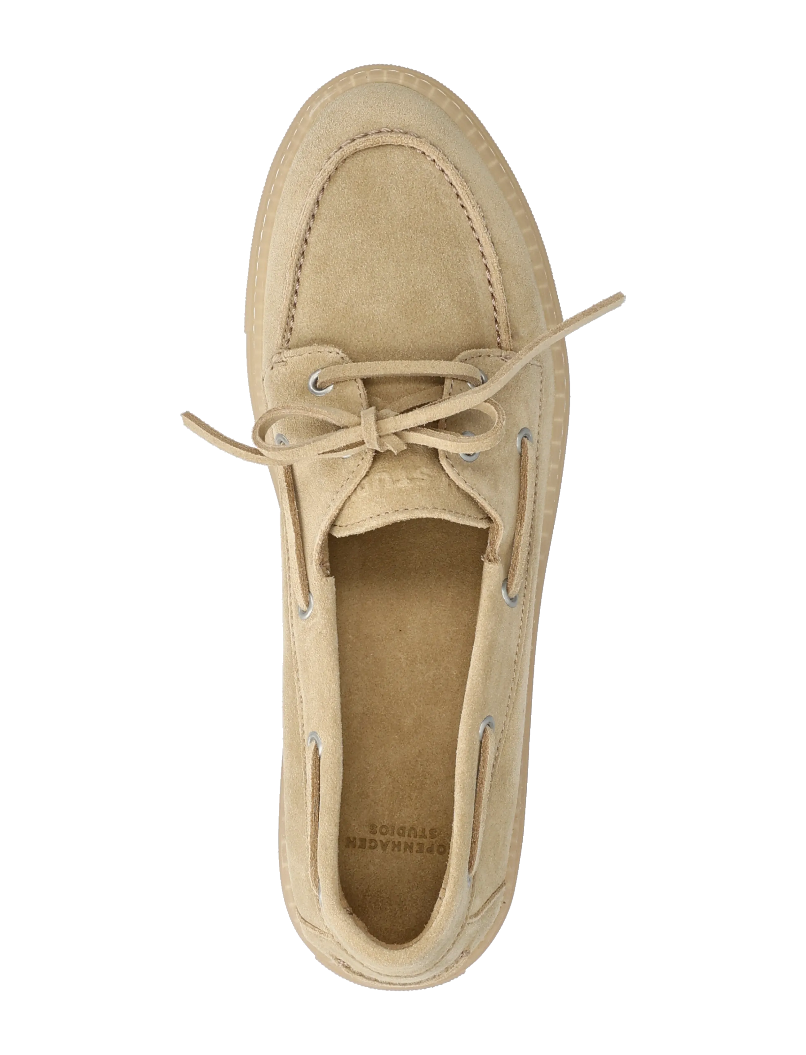 Copenhagen Studios - CPH160 suede - seglarskor - sand/cream - 3
