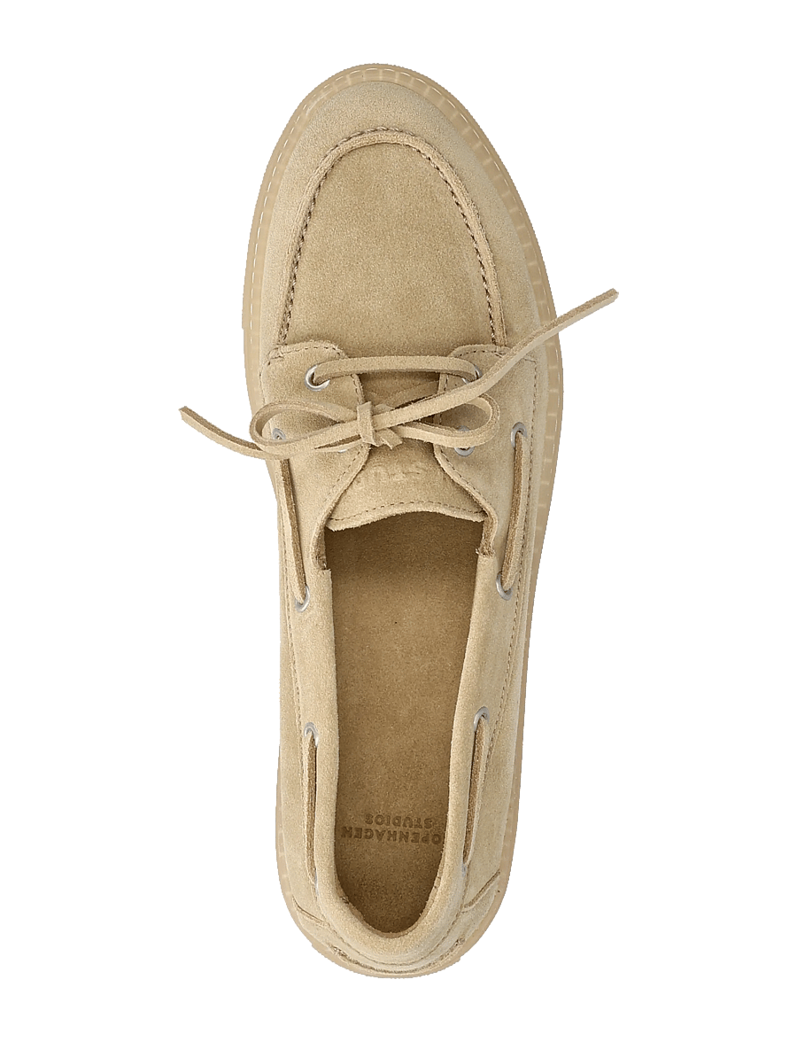 Copenhagen Studios - CPH160 suede - seglarskor - sand/cream - 3