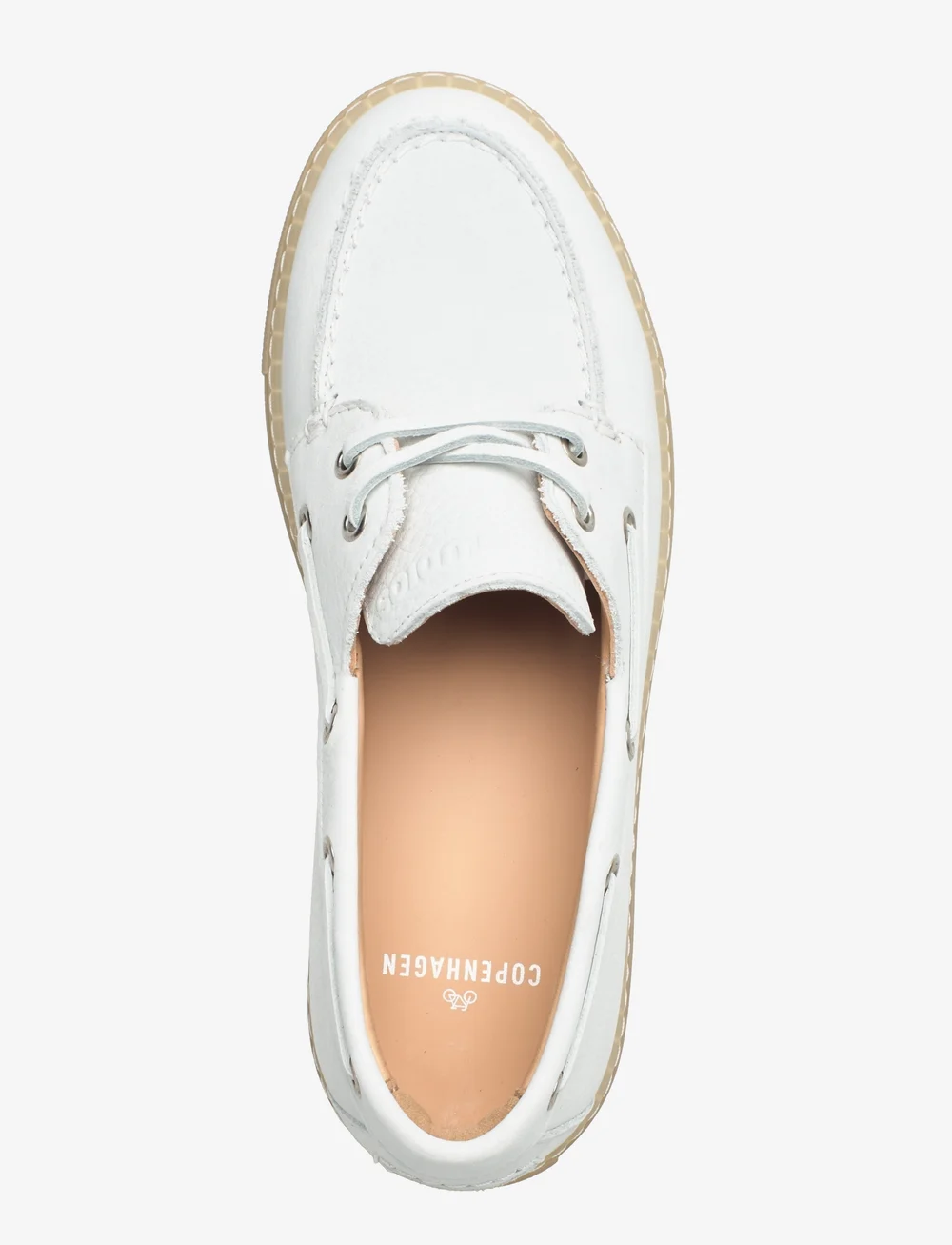 Copenhagen Studios - CPH160 nabuc white - seglarskor - white - 3