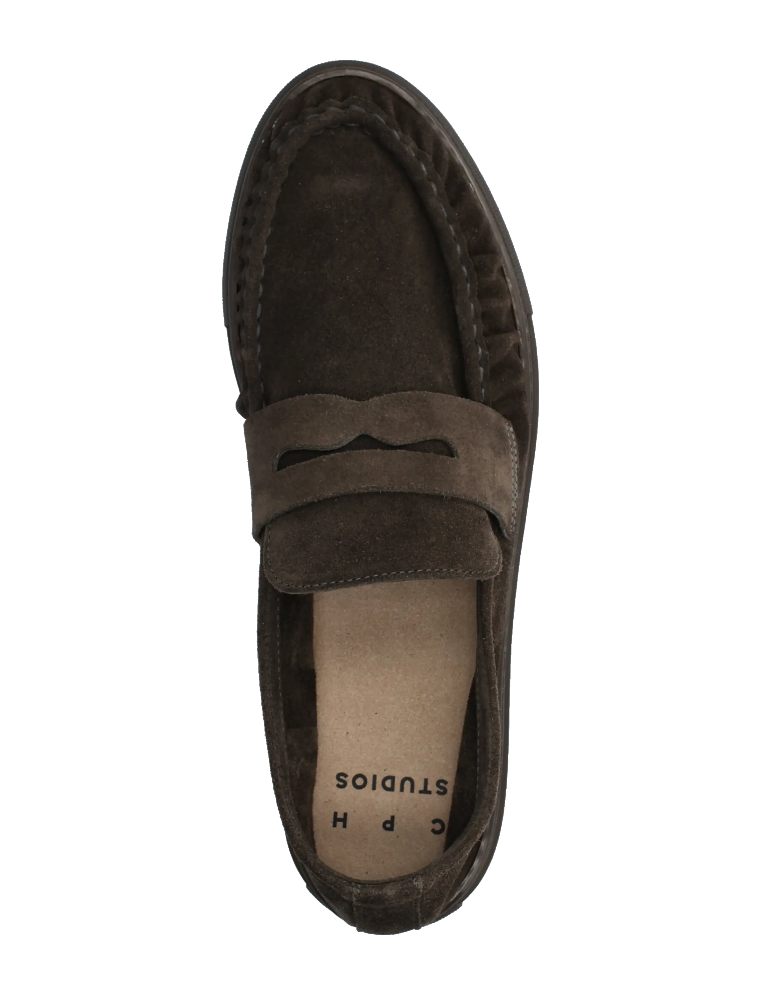 Copenhagen Studios - CPH162M suede - loafers - off black - 3