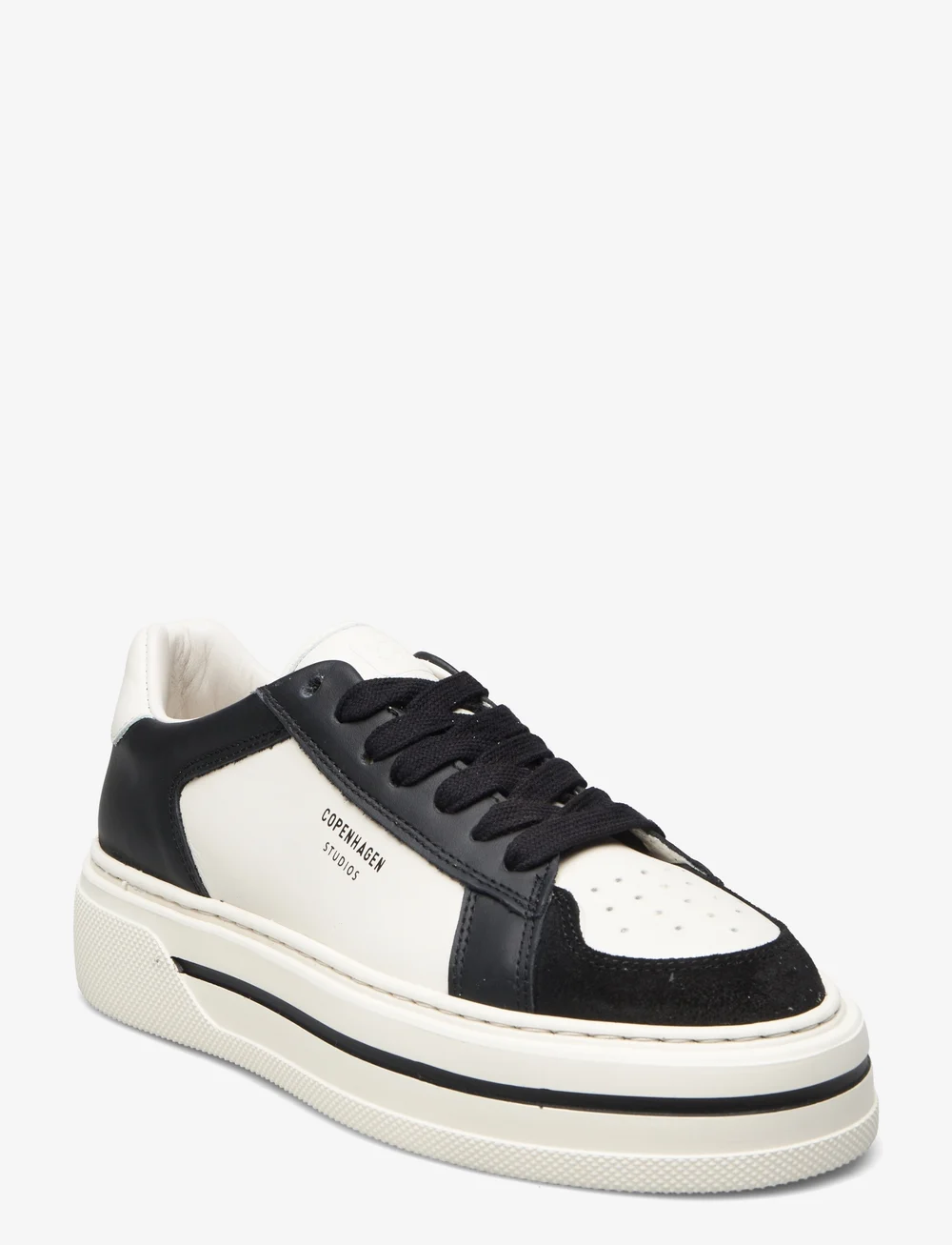 Copenhagen Studios - CPH181 leather mix white - lage sneakers - black/cream beige - 0