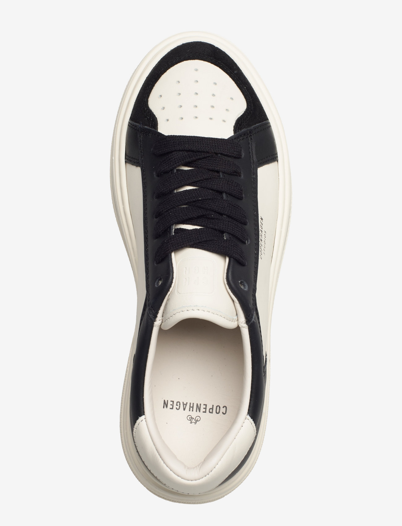 Copenhagen Studios - CPH181 leather mix black/cream beige - low top sneakers - black/cream beige - 3
