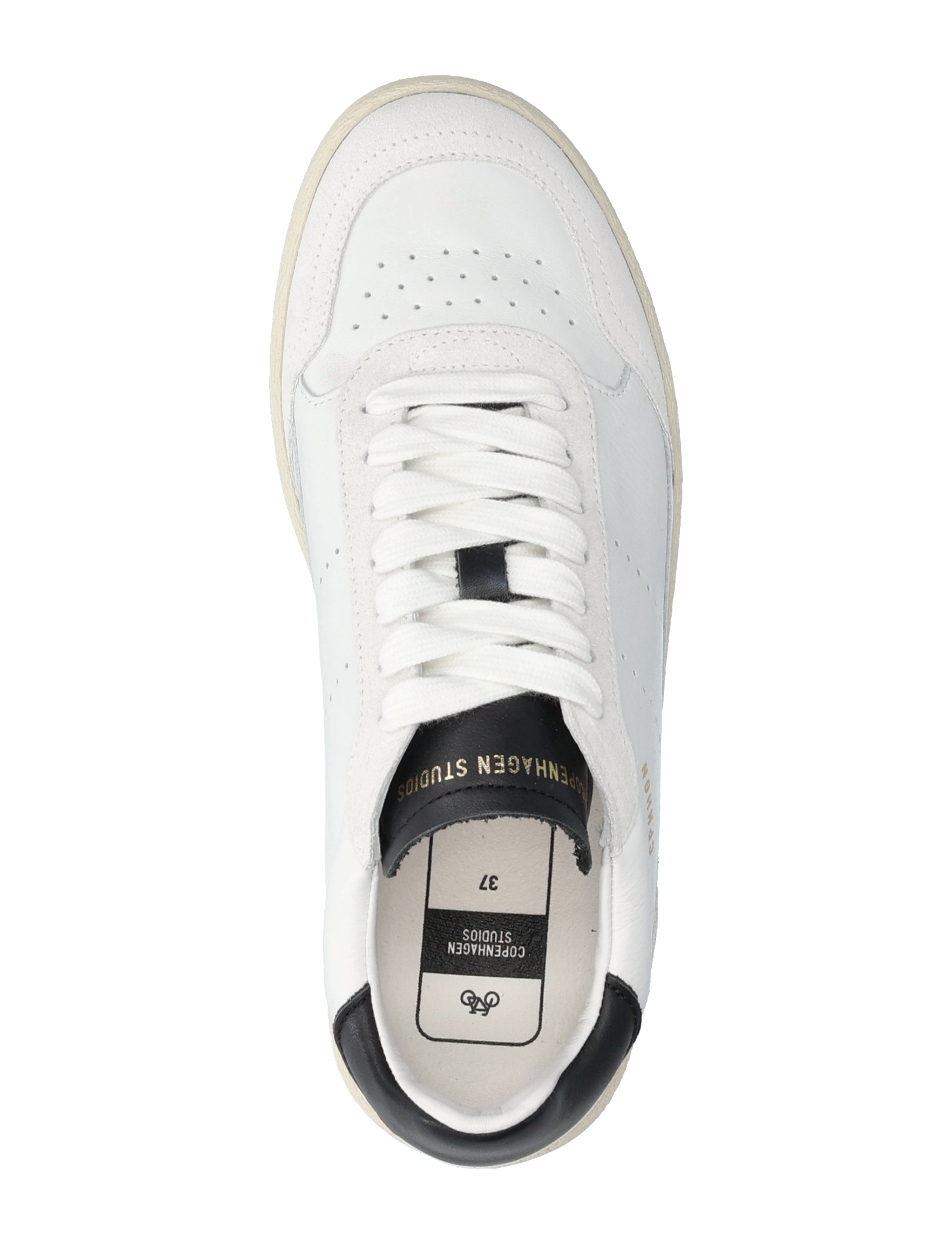 Copenhagen Studios - CPH255 leather mix white/black - kvinnor - white/black - 3