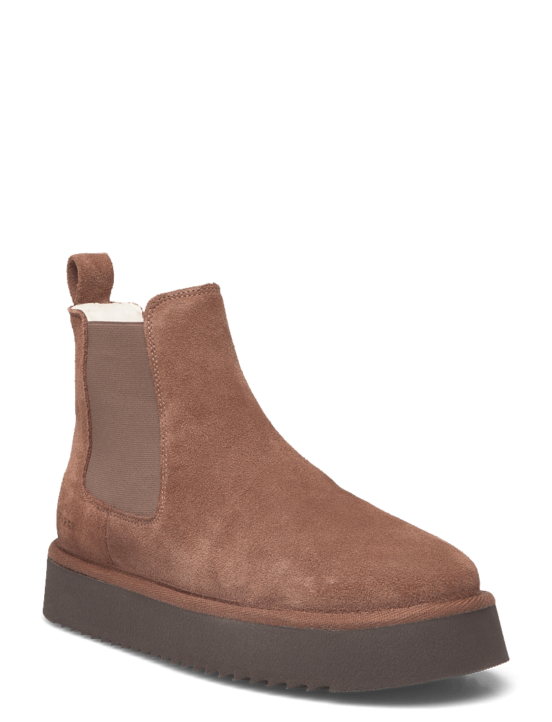 Copenhagen Studios - CPH258 suede cognac - varmfodrade skor - chocolate - 0