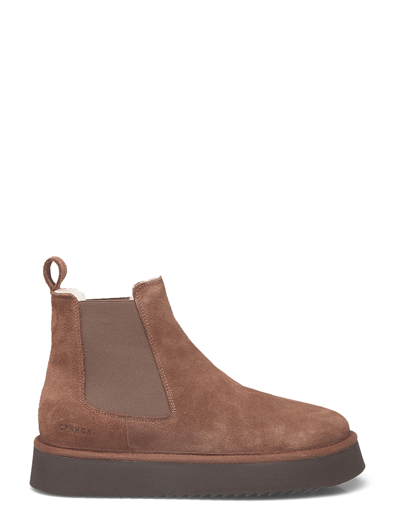 Copenhagen Studios - CPH258 suede cognac - varmfodrade skor - chocolate - 1