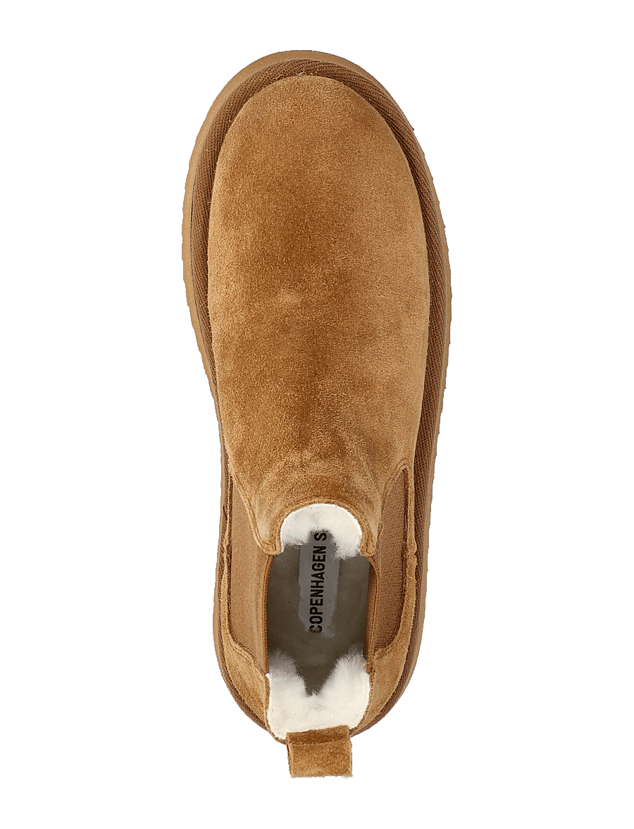 Copenhagen Studios - CPH258 suede chocolate - chelsea boots - cognac - 3