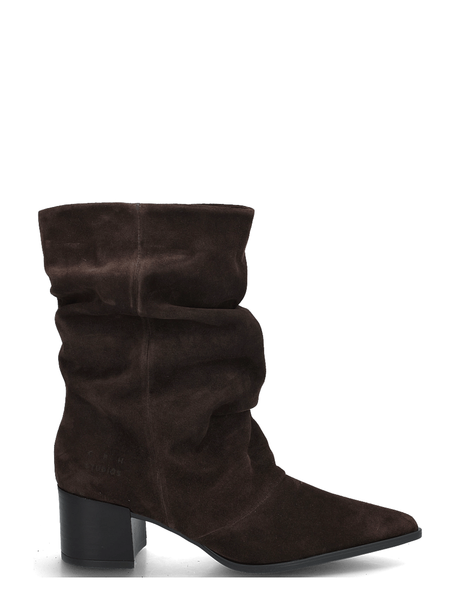 Copenhagen Studios - CPH292 suede chocolate - heeled ankle boots - chocolate - 2