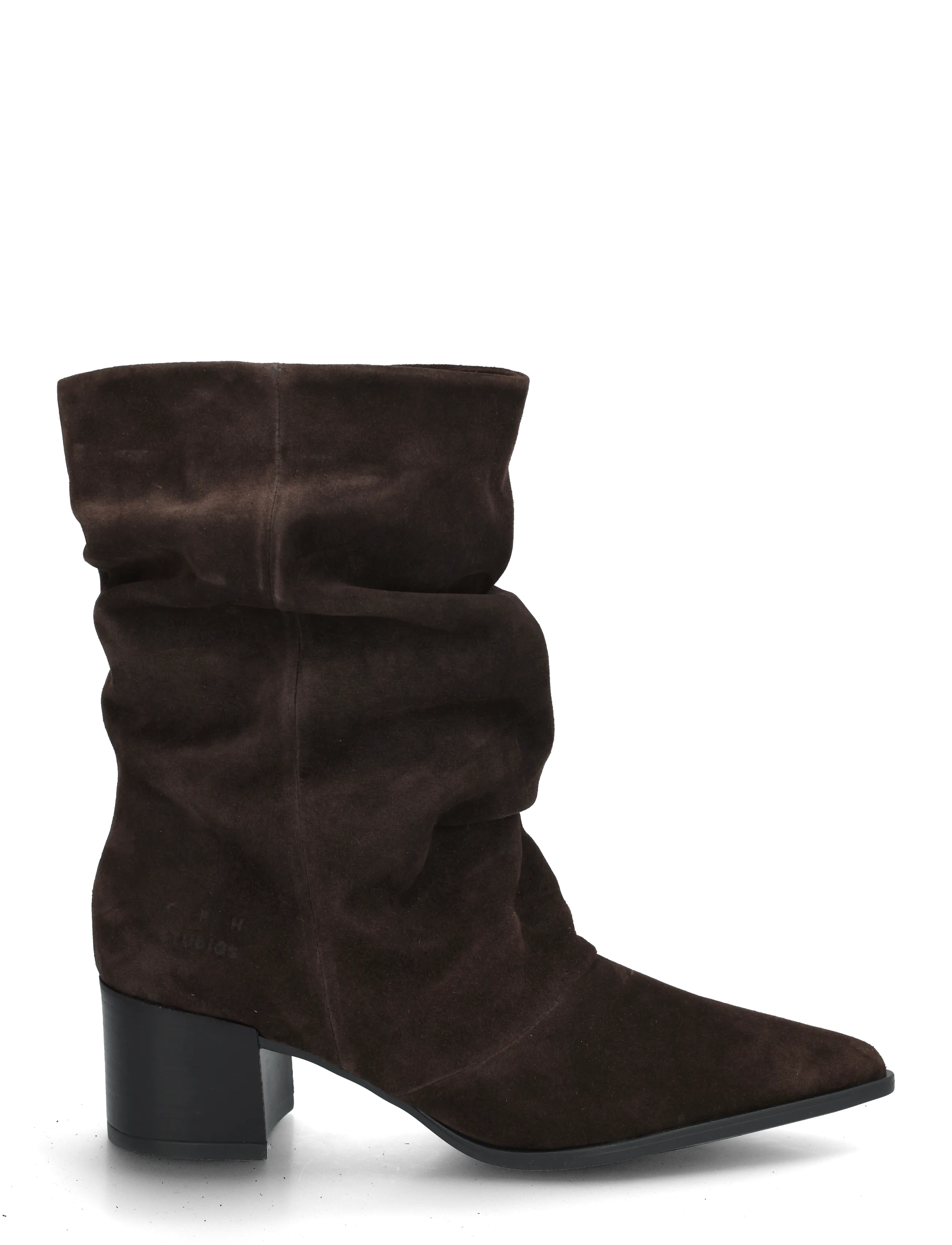 Copenhagen Studios - CPH292 suede black - heeled ankle boots - chocolate - 2