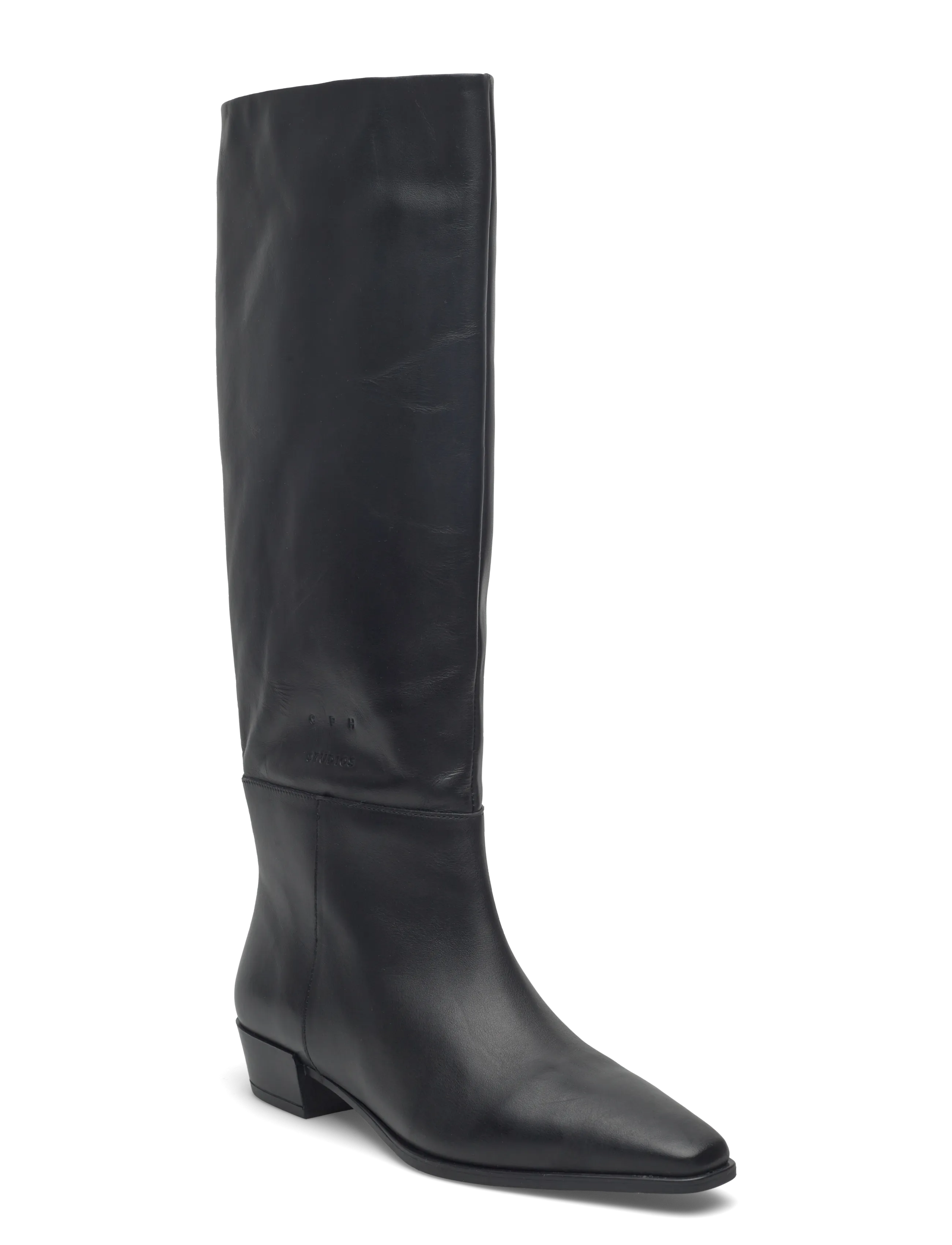 Copenhagen Studios Cph295 Croco Leather Brown, 36, Tall Boots, Schwarz - Knee High Frauen