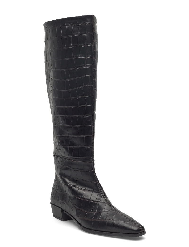 Copenhagen Studios - CPH295 croco leather brown - langskaftede støvler - croco brown - 0