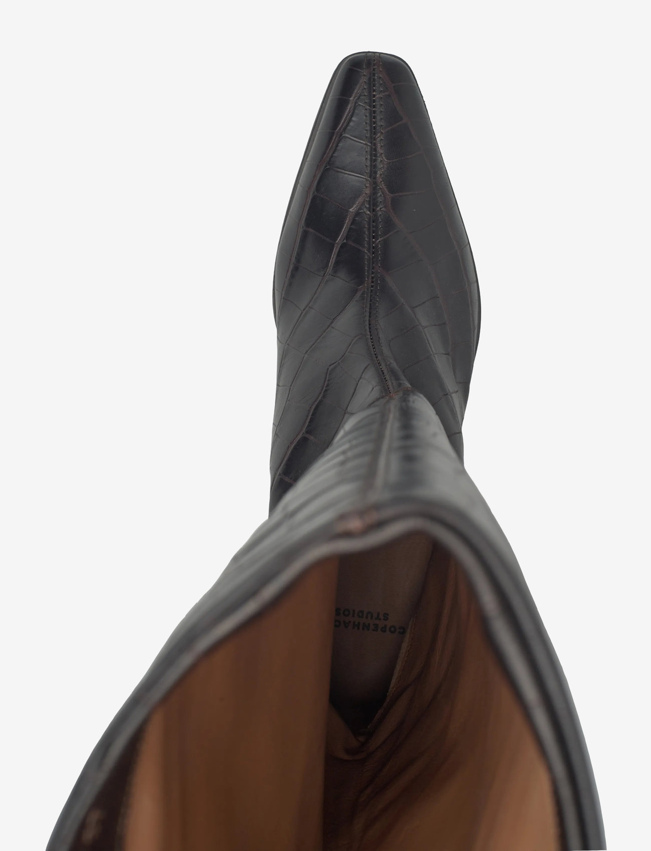 Copenhagen Studios - CPH295 croco leather brown - kniehohe stiefel - croco brown - 3