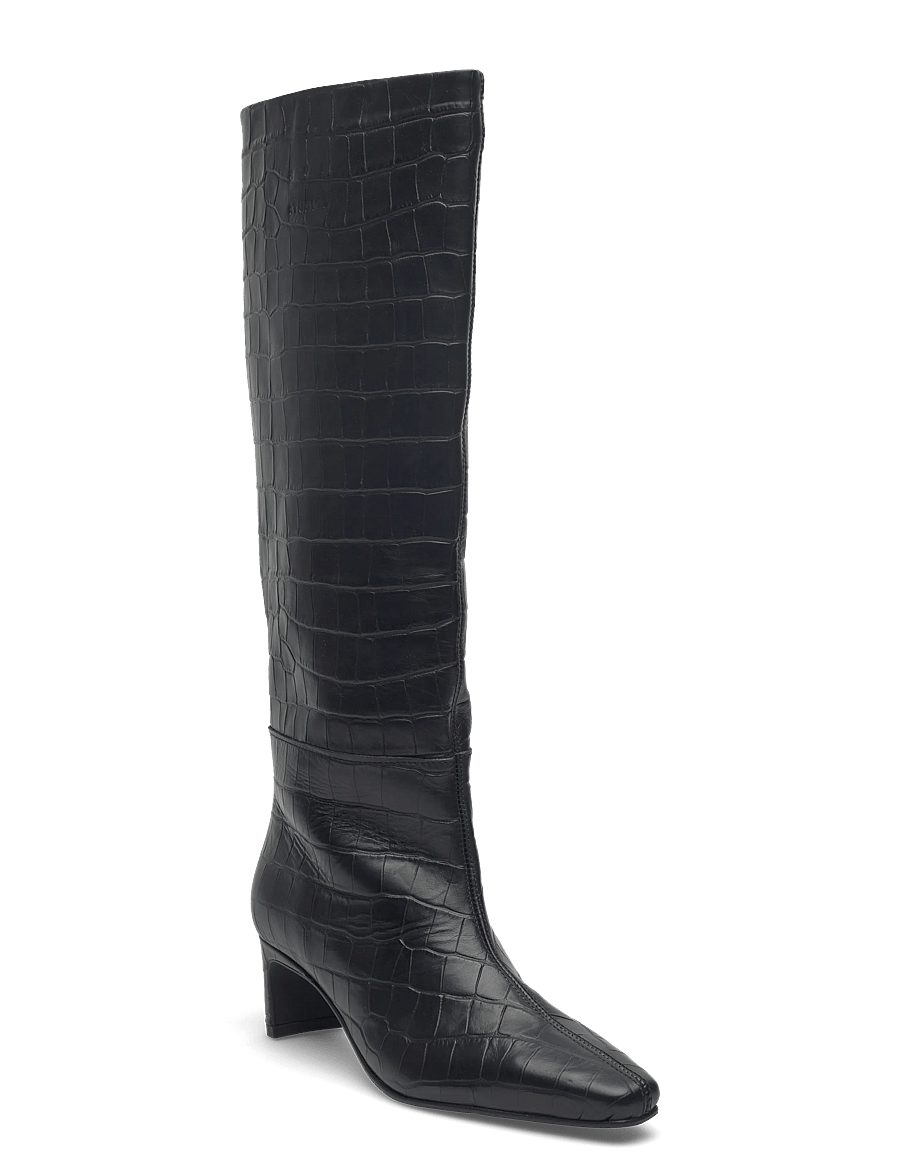 Copenhagen Studios - CPH297 leather black - knee high boots - croco black - 0