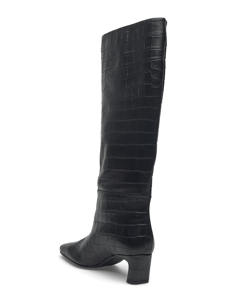 Copenhagen Studios - CPH297 leather black - knee high boots - croco black - 2