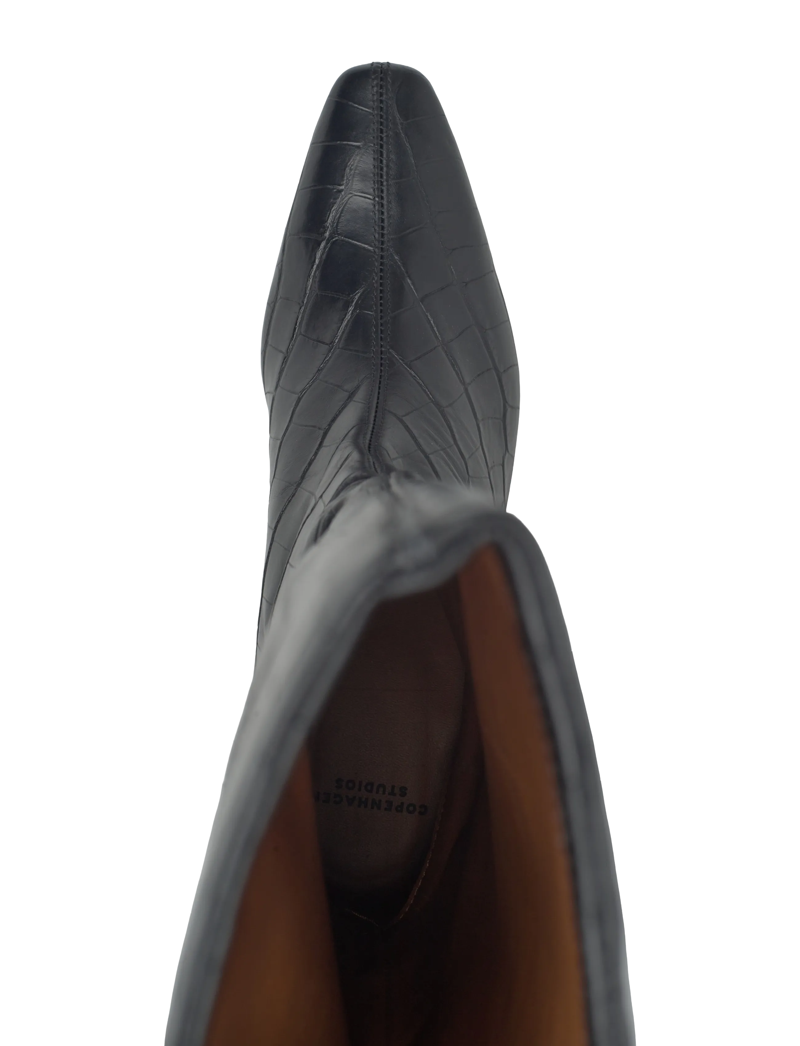 Copenhagen Studios - CPH297 croco leather black - bottes hautes au genou - croco black - 3