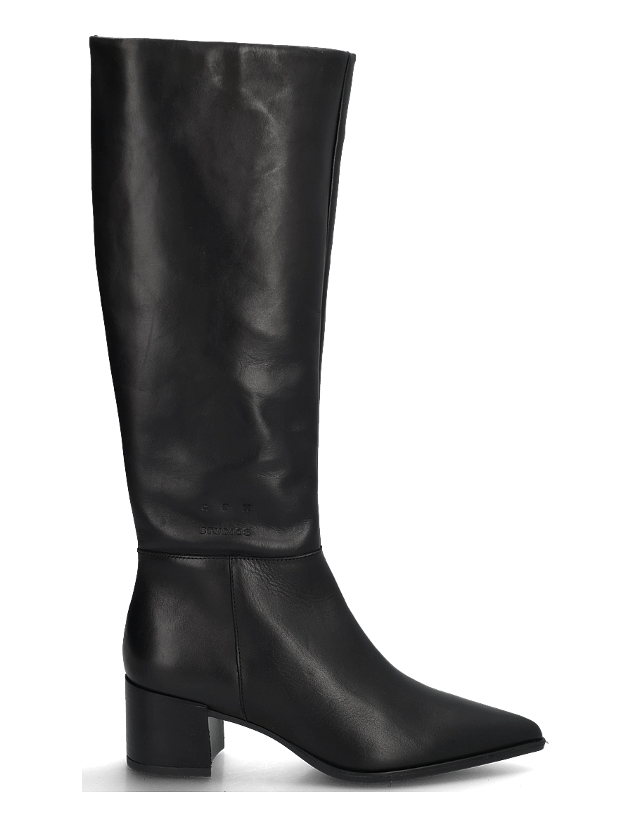 Copenhagen Studios - CPH299 suede chocolate - knee high boots - black - 2
