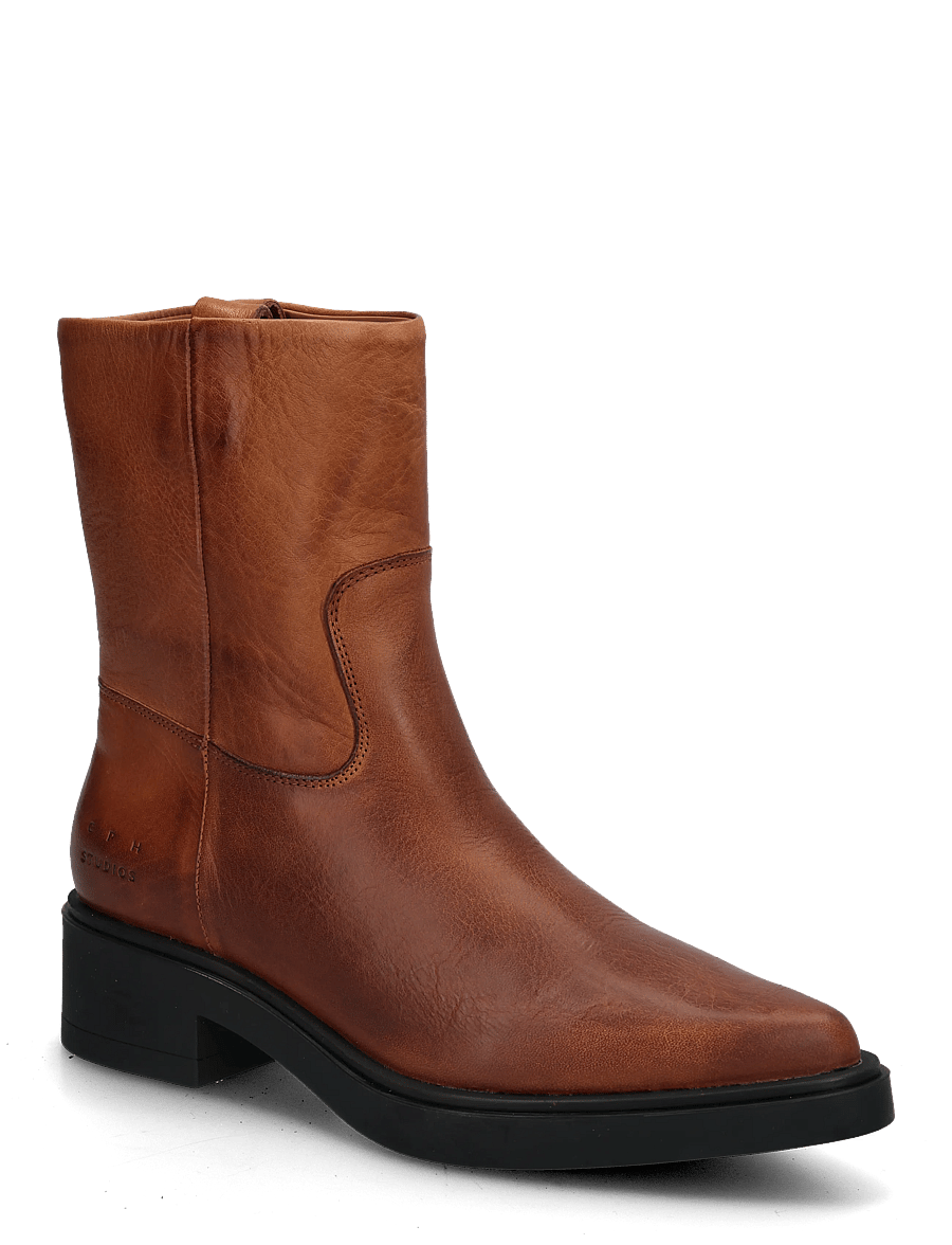 Copenhagen Studios - CPH302 grainy leather cognac - støvletter - cognac - 0