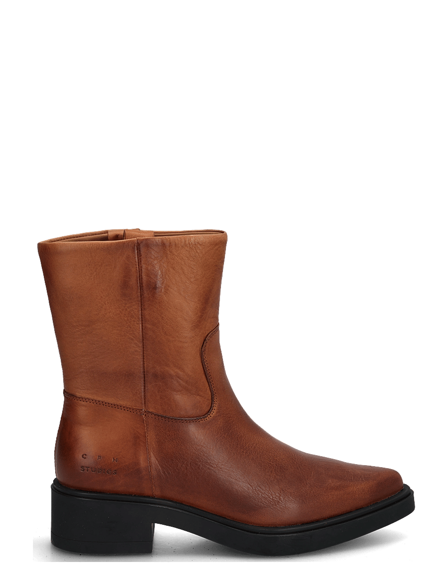 Copenhagen Studios - CPH302 grainy leather cognac - kontsaga poolsaapad - cognac - 2