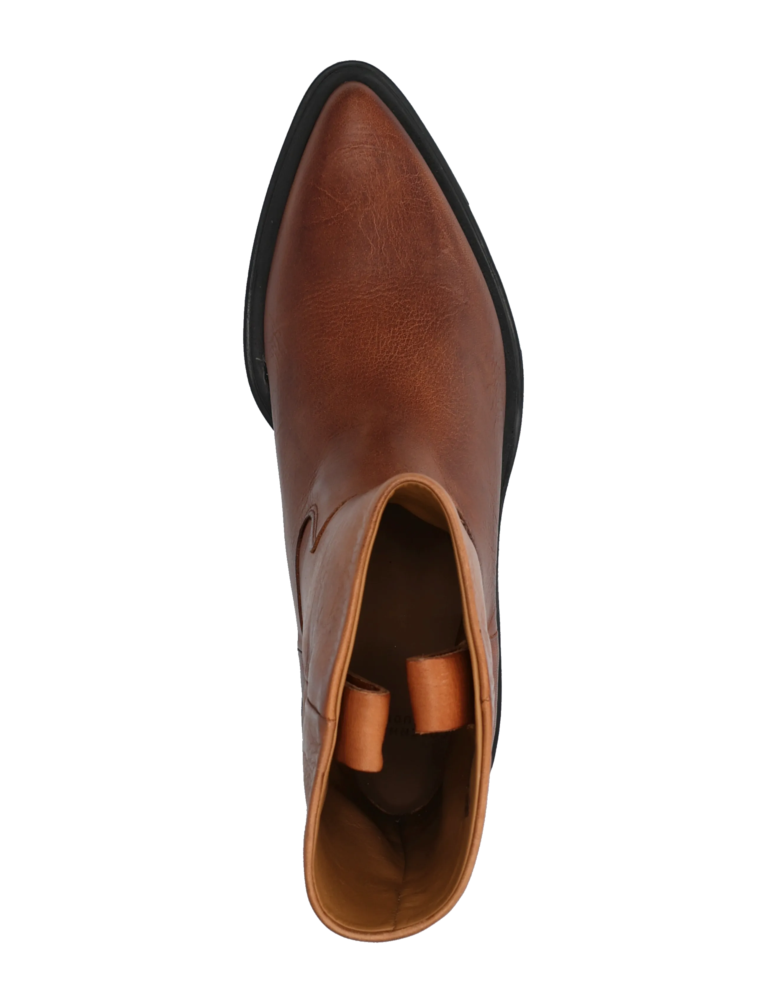 Copenhagen Studios - CPH302 grainy leather cognac - heeled ankle boots - cognac - 3