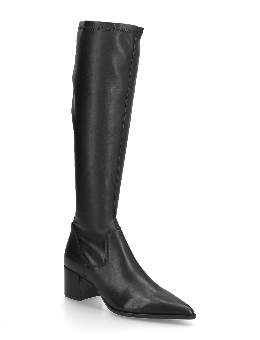 Copenhagen Studios - CPH304 leather/vegan stretch black - langskaftede støvler - black - 0