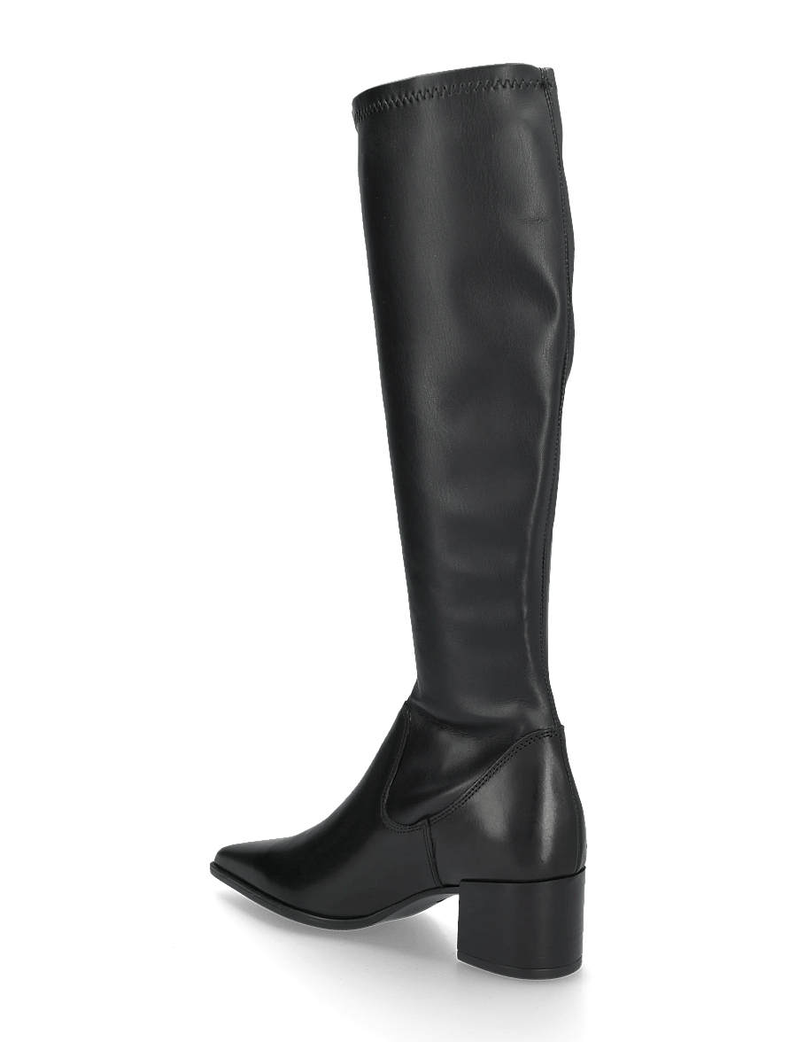 Copenhagen Studios - CPH304 leather/vegan stretch black - langskaftede støvler - black - 1