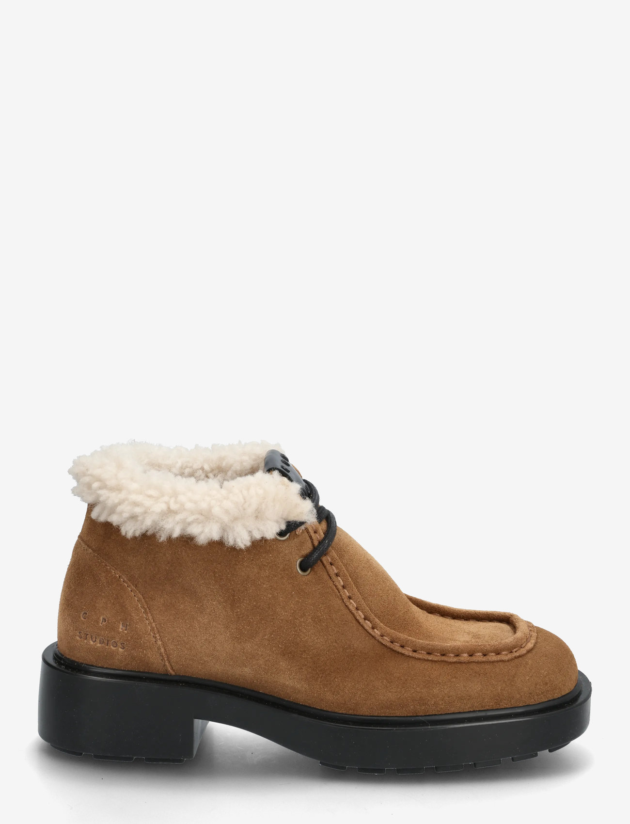 Copenhagen Studios - CPH447 suede teddy new brown - kängor - new brown - 1