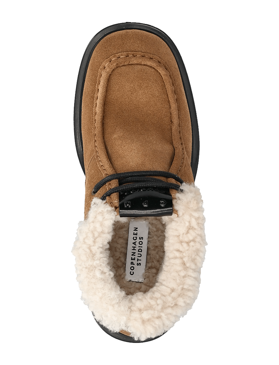 Copenhagen Studios - CPH447 suede teddy new brown - kängor - new brown - 3