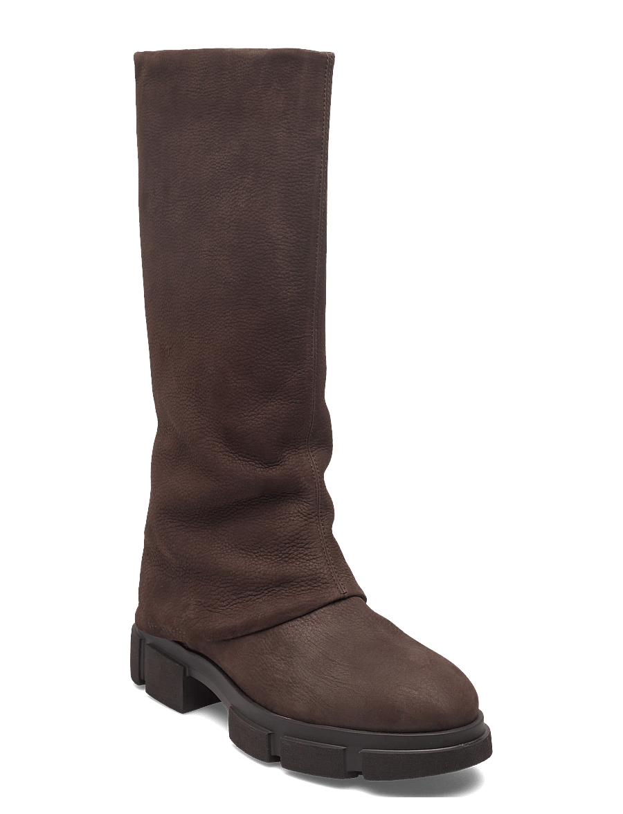 Copenhagen Studios - CPH554 nabuc chocolate - knee high boots - chocolate - 0