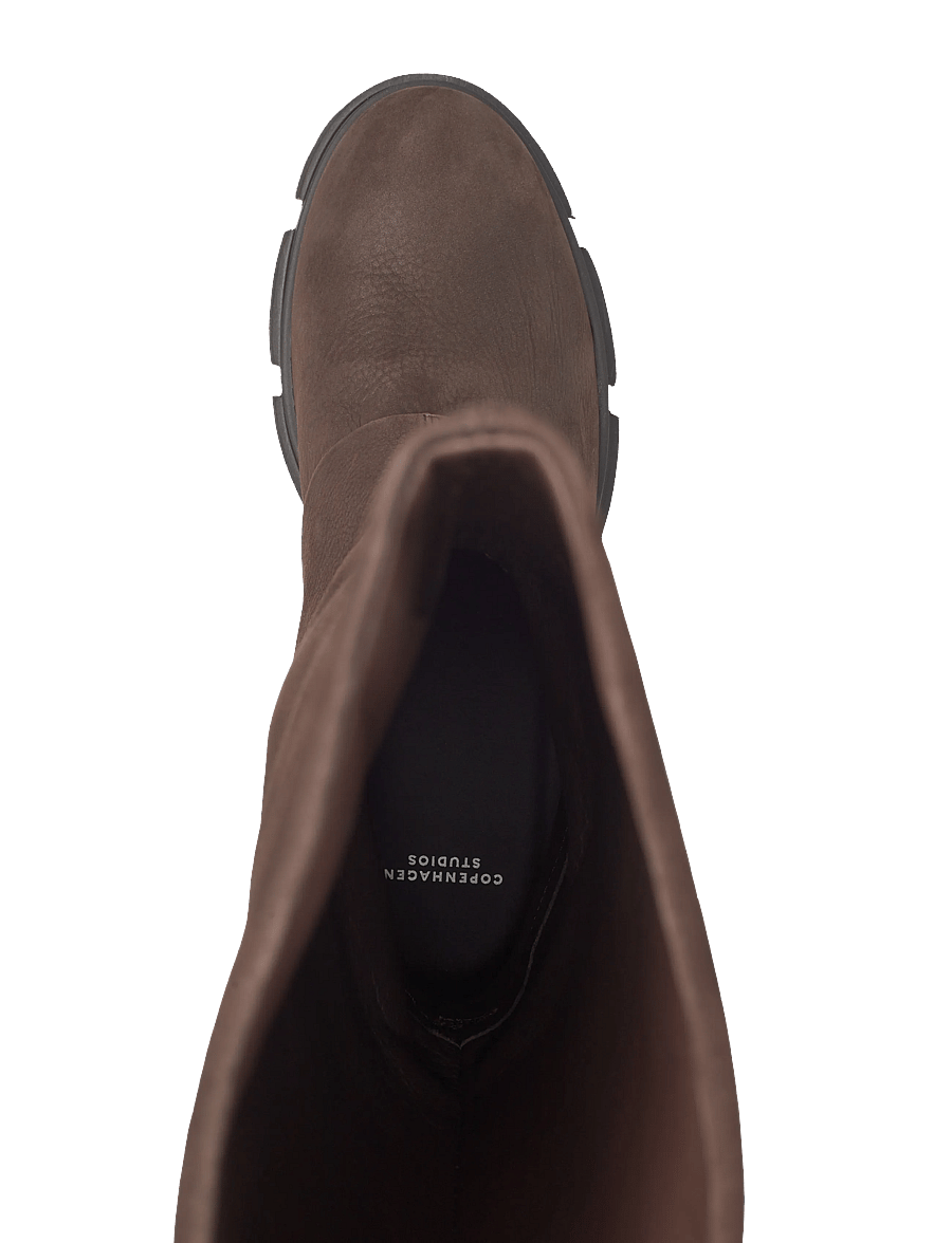 Copenhagen Studios - CPH554 nabuc chocolate - knee high boots - chocolate - 3