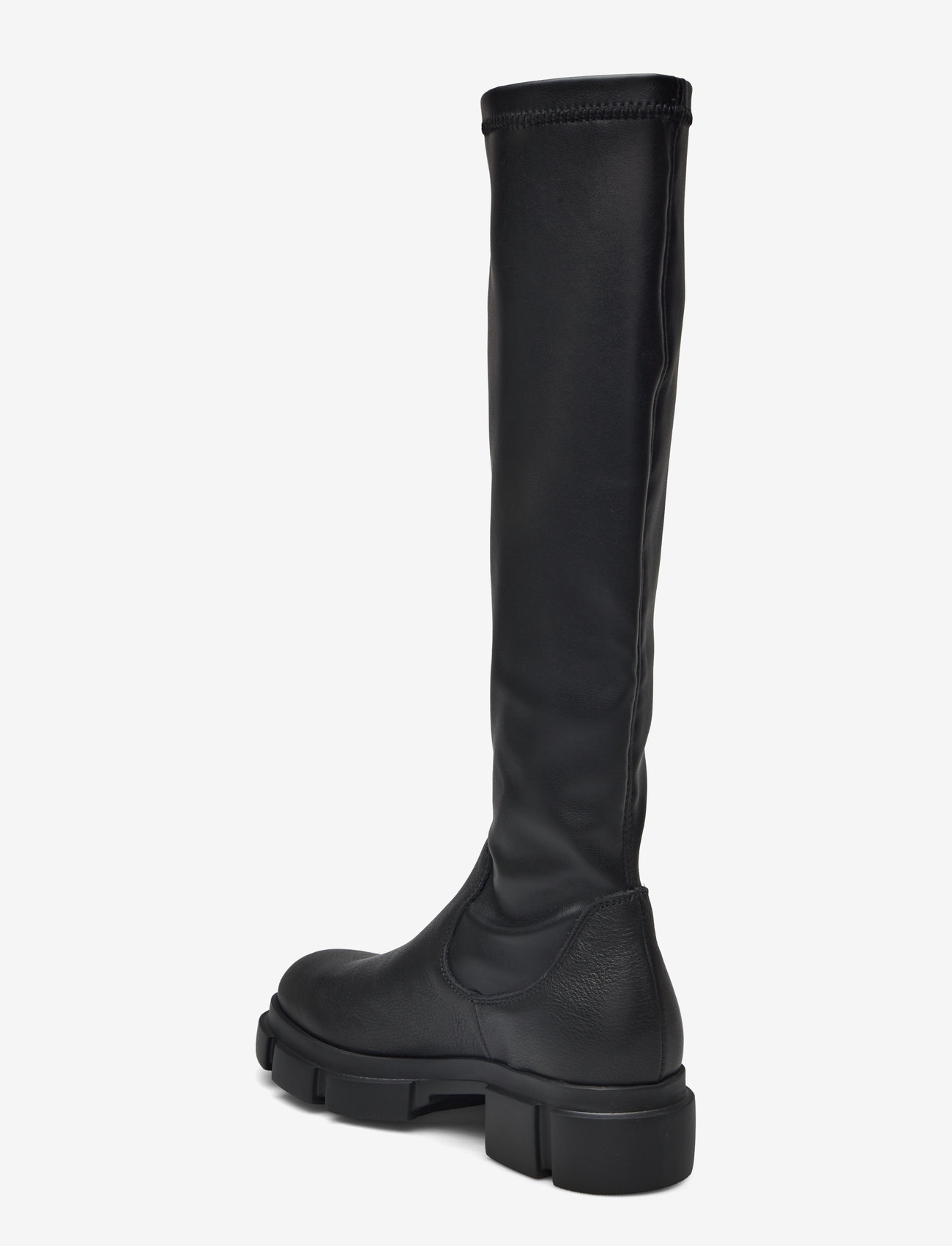 Copenhagen Studios - CPH556 vitello/vegan stretch black - knähöga stövlar - vitello black - 2