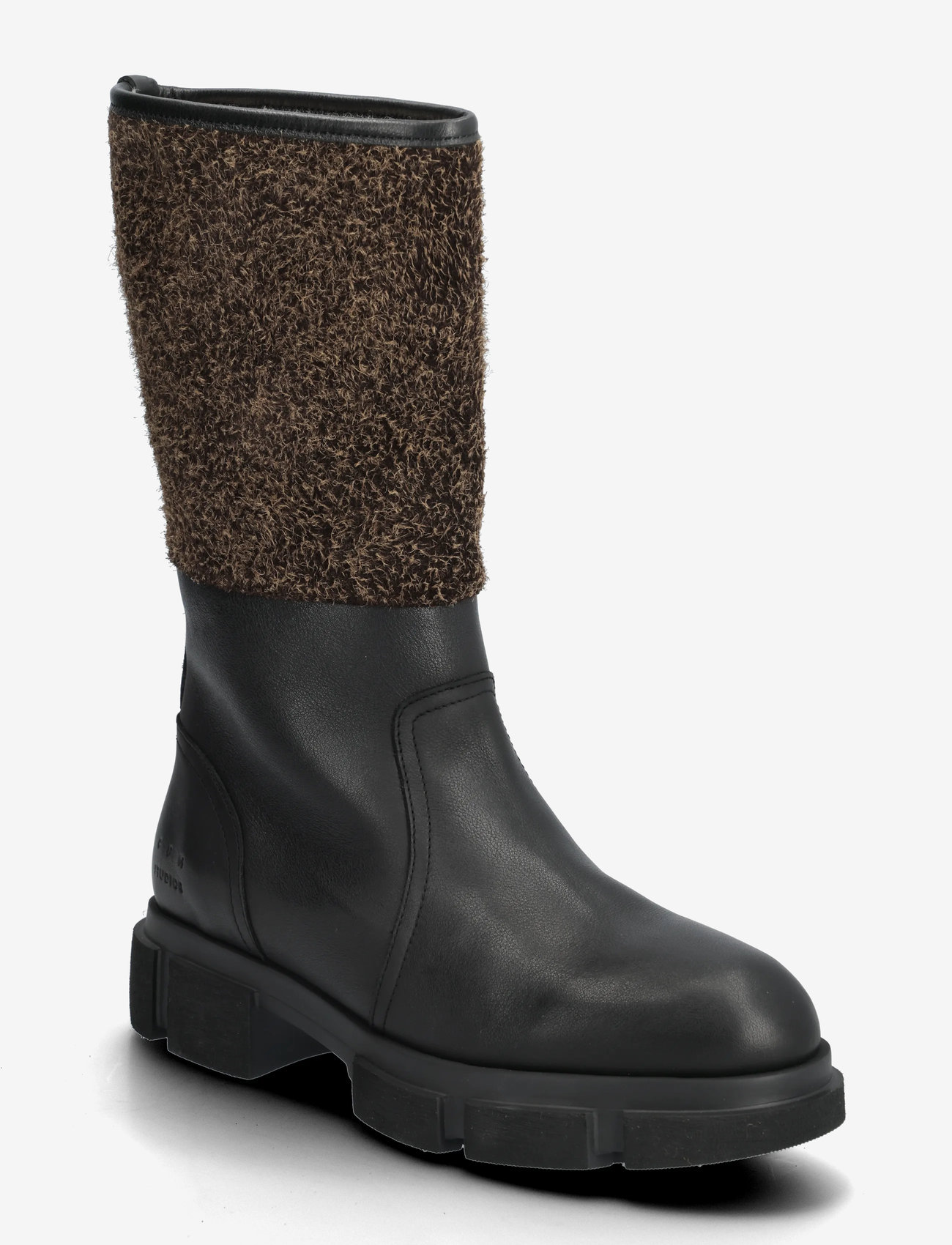 Copenhagen Studios - CPH563 leather mix teddy black/brown - winter shoes - black/brown - 0