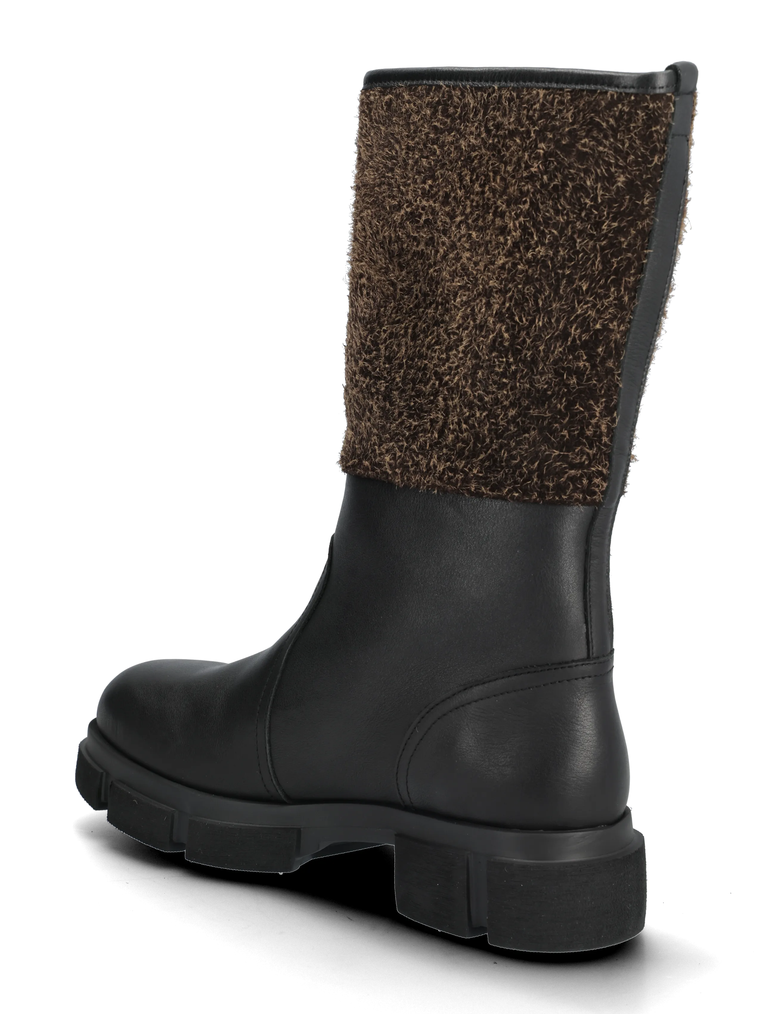 Copenhagen Studios - CPH563 leather mix teddy black/brown - vintersko - black/brown - 2