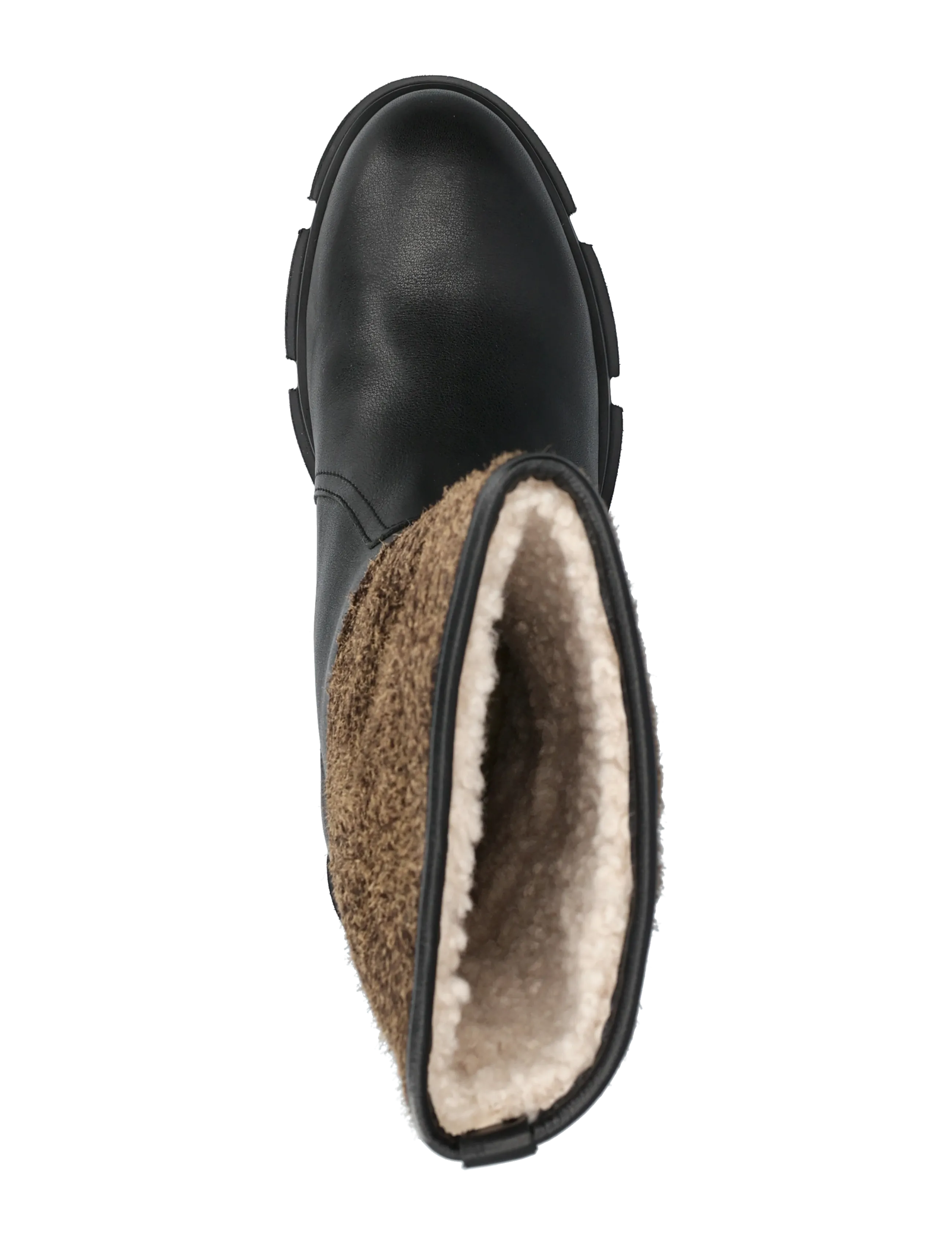 Copenhagen Studios - CPH563 leather mix teddy black/brown - vintersko - black/brown - 3