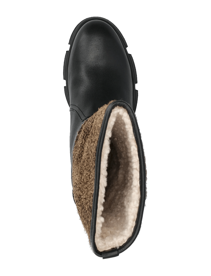 Copenhagen Studios - CPH563 leather mix teddy black/brown - vintersko - black/brown - 3