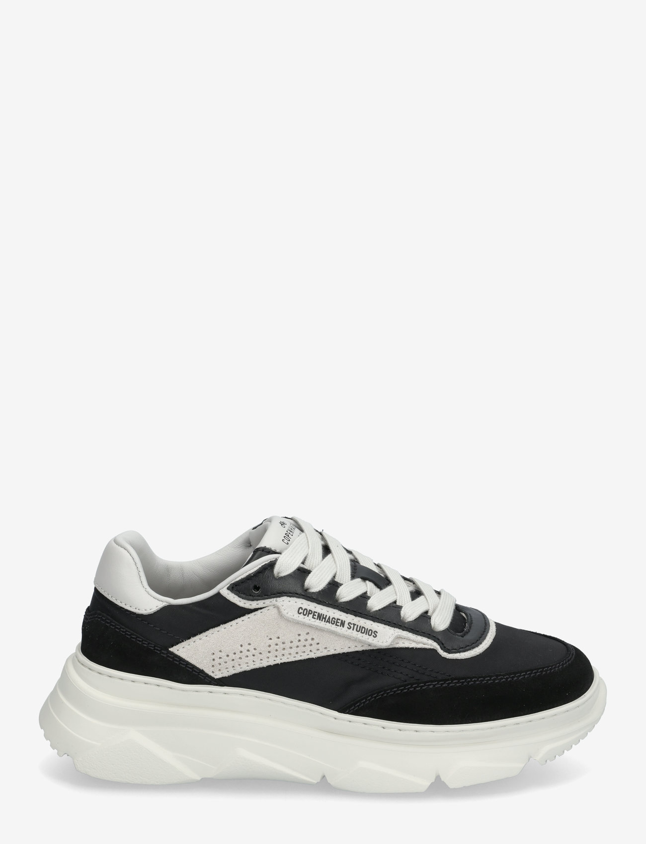 Copenhagen Studios - CPH56 leather mix leo/white - paksu tallaga tossud - black - 1